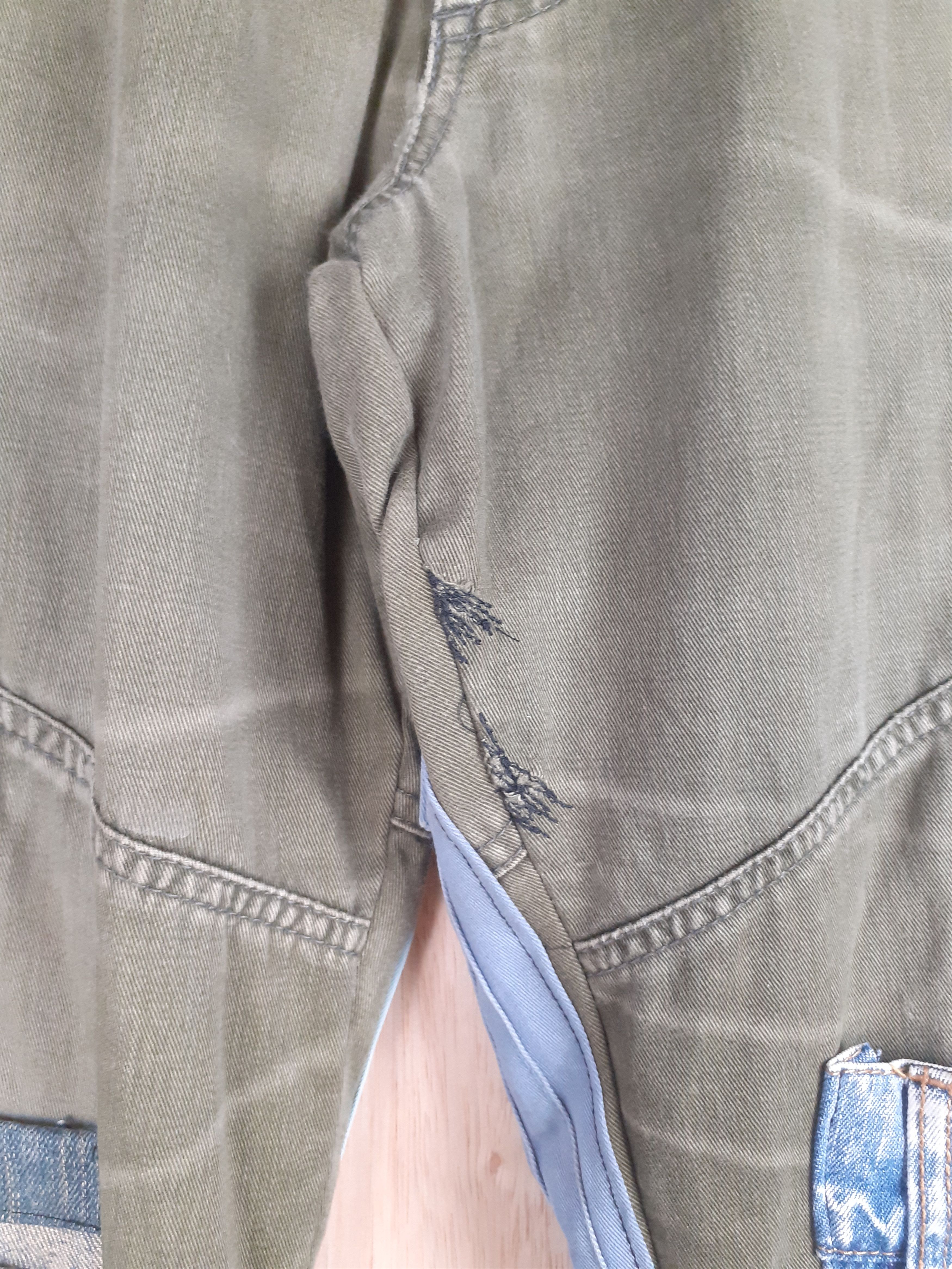 Japanese Brand DL TS Design reworked multipocket custom cargo pants #S246 Size US 32 / EU 48 - 4 Thumbnail