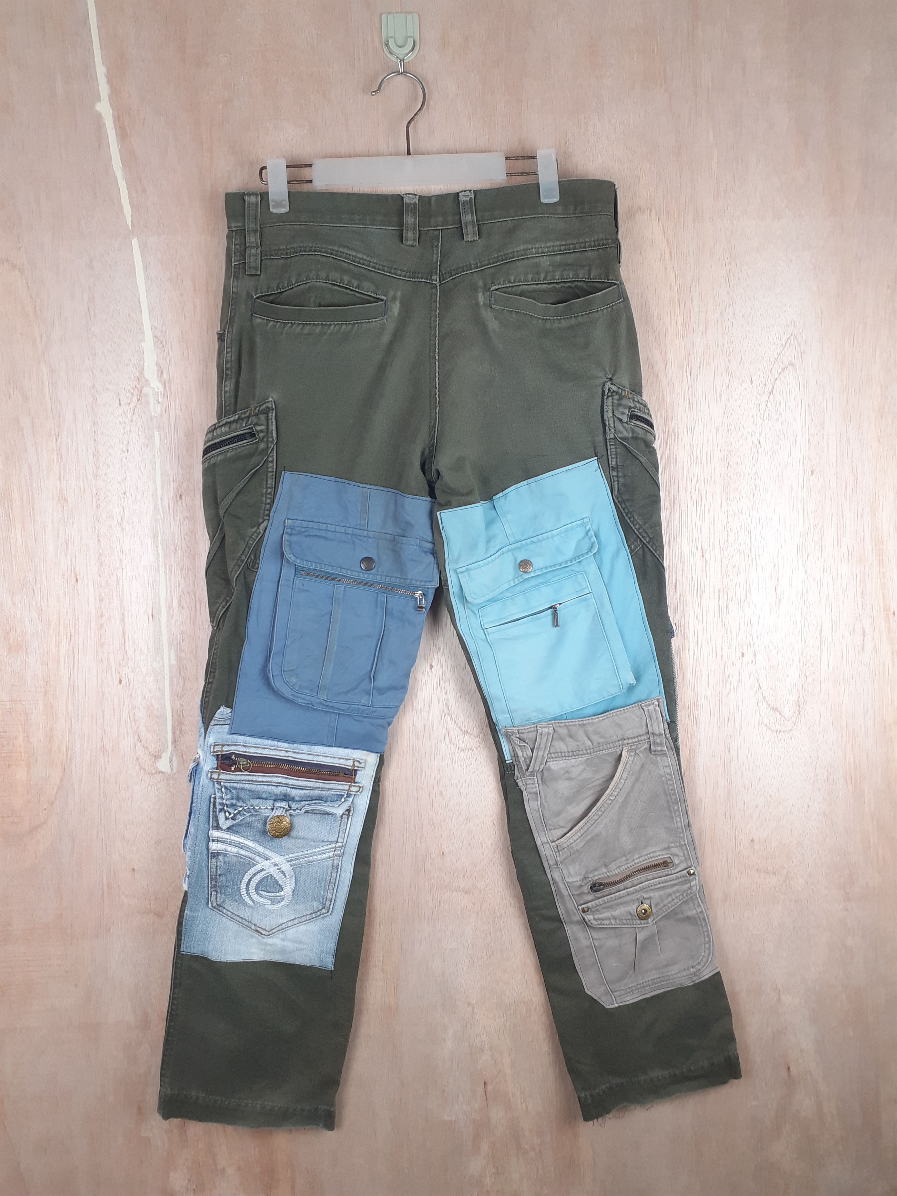 Japanese Brand DL TS Design reworked multipocket custom cargo pants #S246 Size US 32 / EU 48 - 9 Thumbnail