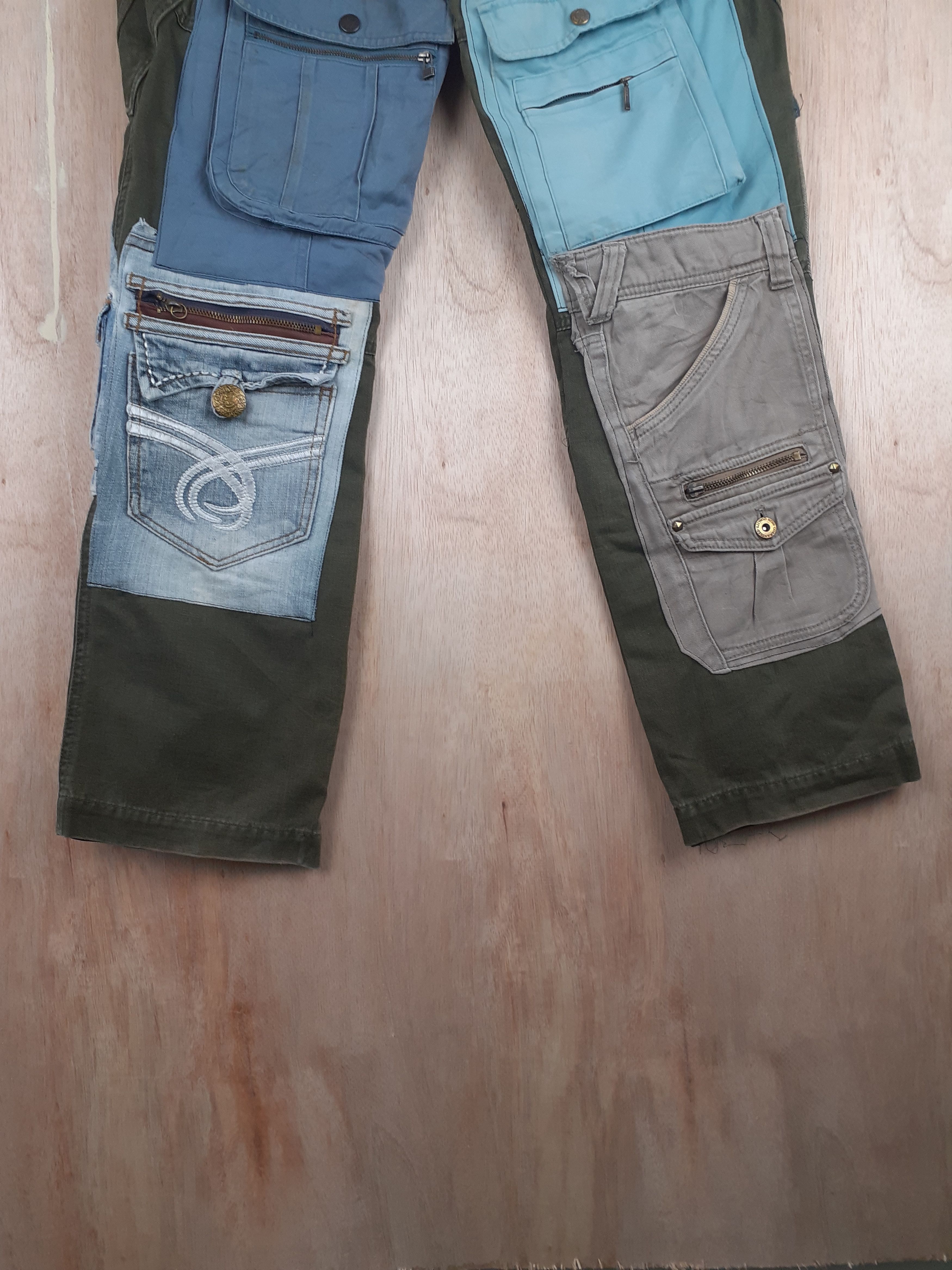 Japanese Brand DL TS Design reworked multipocket custom cargo pants #S246 Size US 32 / EU 48 - 11 Thumbnail