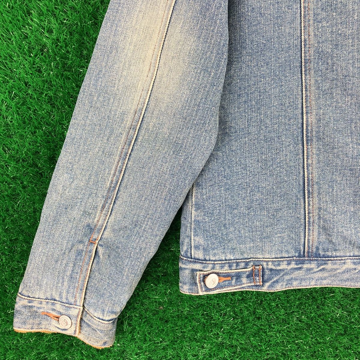 Vintage Vintage T&C Surf Design Denim Jacket Fleece Lining Size US XS / EU 42 / 0 - 6 Thumbnail