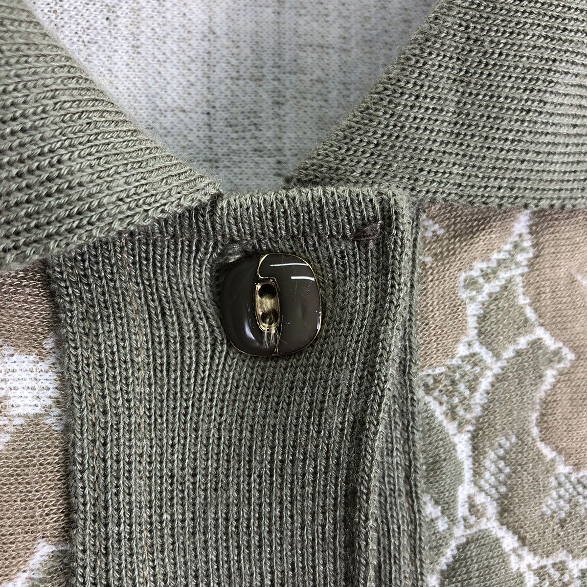 Aran Isles Knitwear × Japanese Brand × Vintage Vintage 90's Polo Knit Shirt Button up Quarter Sleeve Size M / US 6-8 / IT 42-44 - 10 Thumbnail