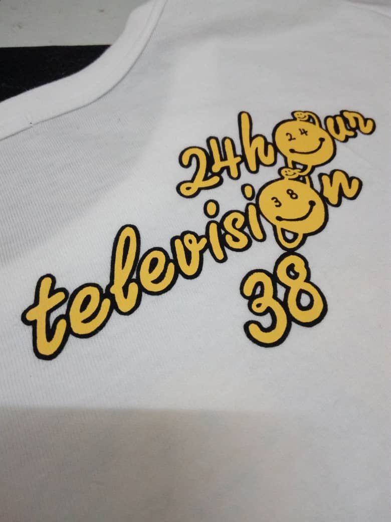 Japanese Brand 24 HOUR TELEVISION T-SHIRT Size US L / EU 52-54 / 3 - 5 Thumbnail