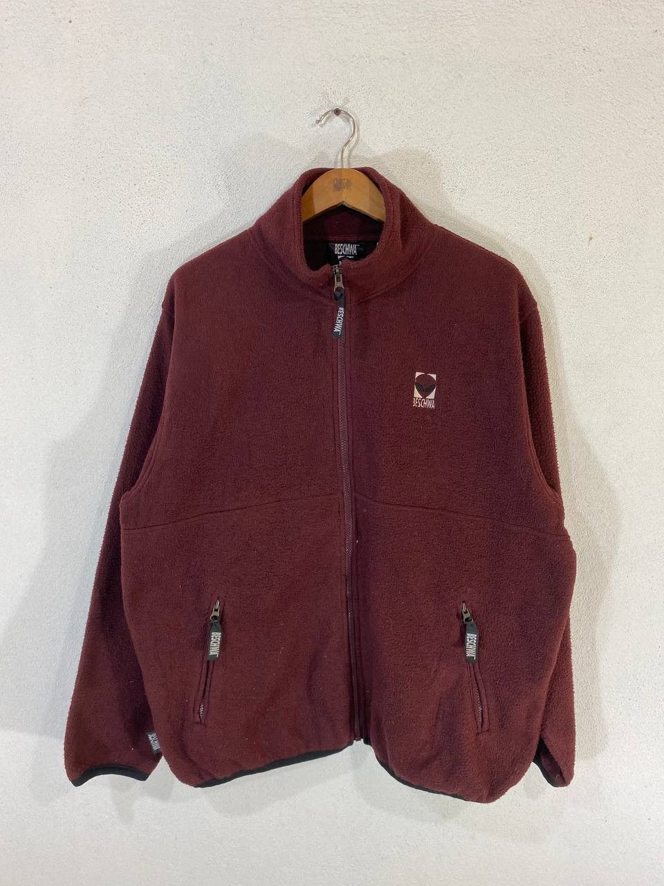 image of Alien Workshop x Avant Garde Beschwa Nevada Usa Fleece Jacket in Maroon, Men's (Size Large)