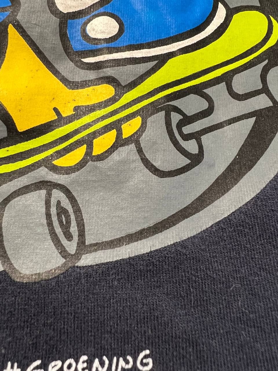 The Simpsons Vintage Bart Simpson T-Shirt Skateboarder 2002 Black Size M Size US M / EU 48-50 / 2 - 8 Thumbnail