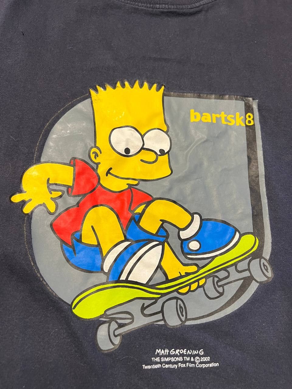 The Simpsons Vintage Bart Simpson T-Shirt Skateboarder 2002 Black Size M Size US M / EU 48-50 / 2 - 3 Thumbnail