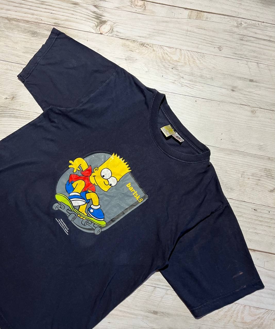 The Simpsons Vintage Bart Simpson T-Shirt Skateboarder 2002 Black Size M Size US M / EU 48-50 / 2 - 2 Thumbnail