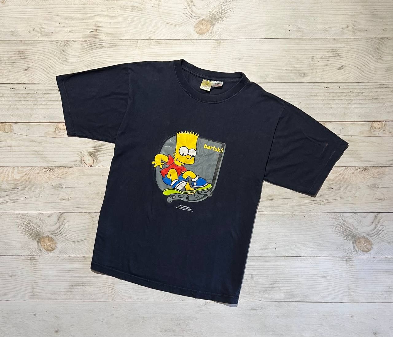 The Simpsons Vintage Bart Simpson T-Shirt Skateboarder 2002 Black Size M Size US M / EU 48-50 / 2 - 1 Thumbnail