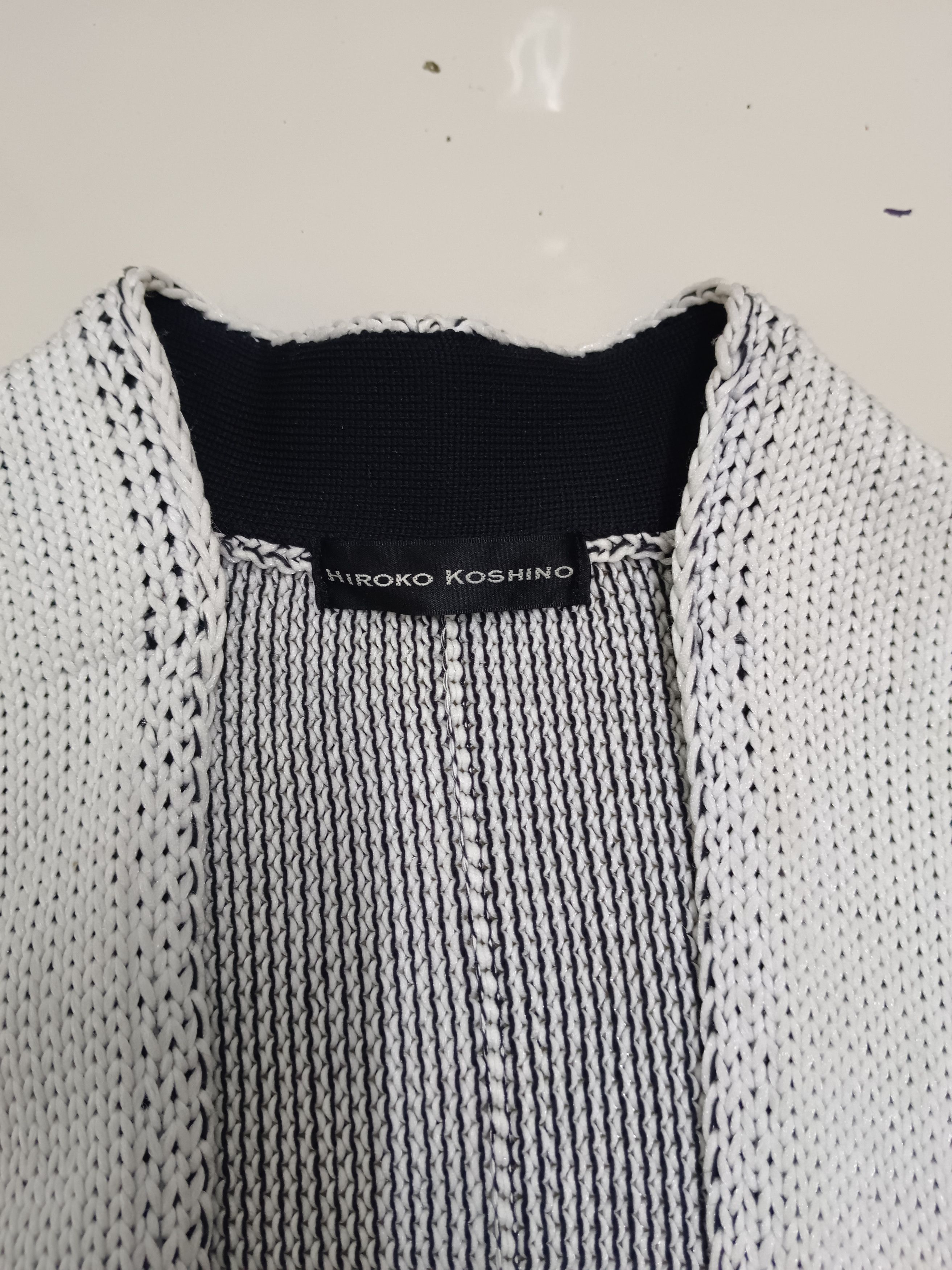 Hiroko Koshino Homme Vintage 80s Hiroko Koshino Crochet Simple Shrug Size US M / EU 48-50 / 2 - 2 Thumbnail