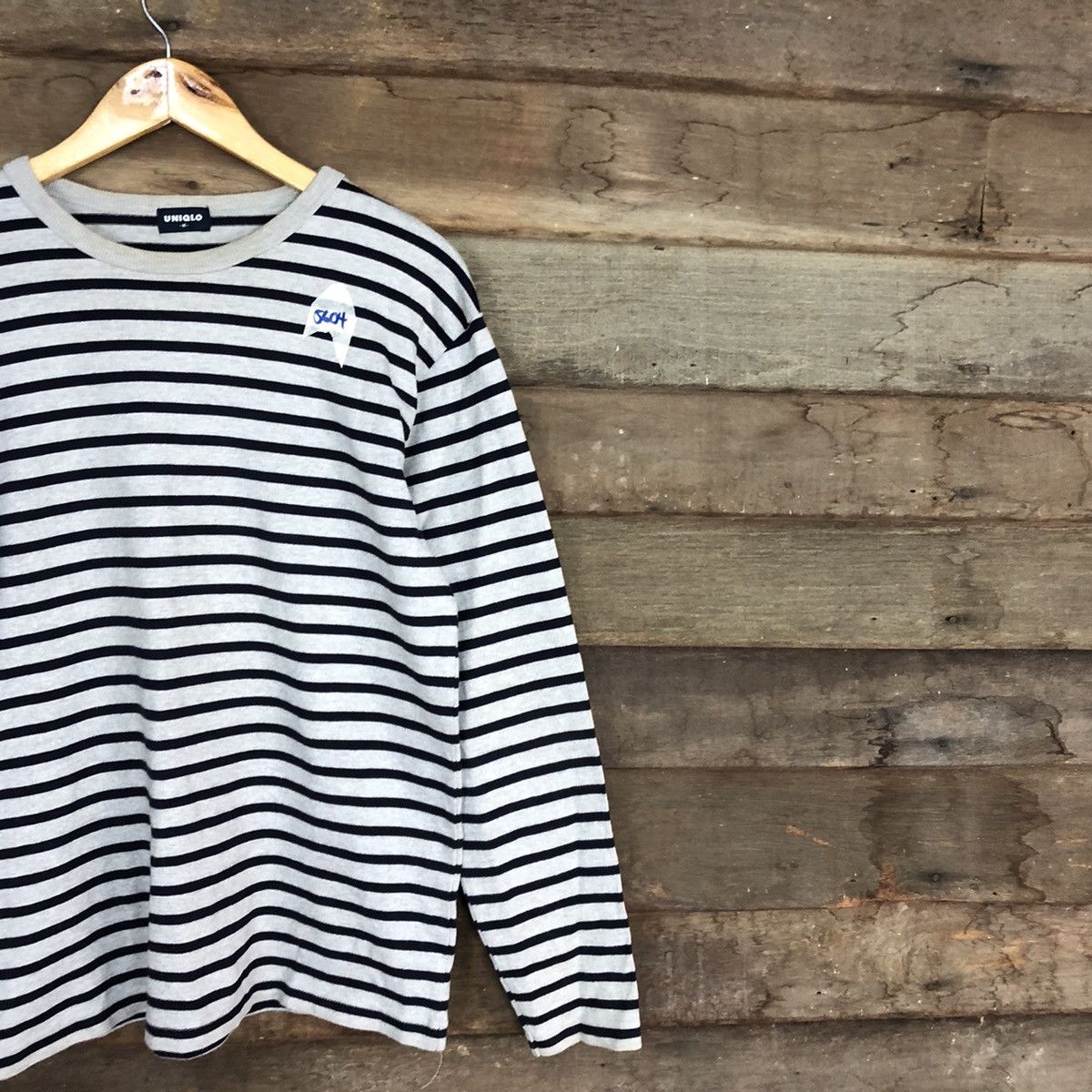 Uniqlo Uniqlo Stripe Black Grey Long vintage kurt cobain #5604 Size US M / EU 48-50 / 2 - 5 Thumbnail