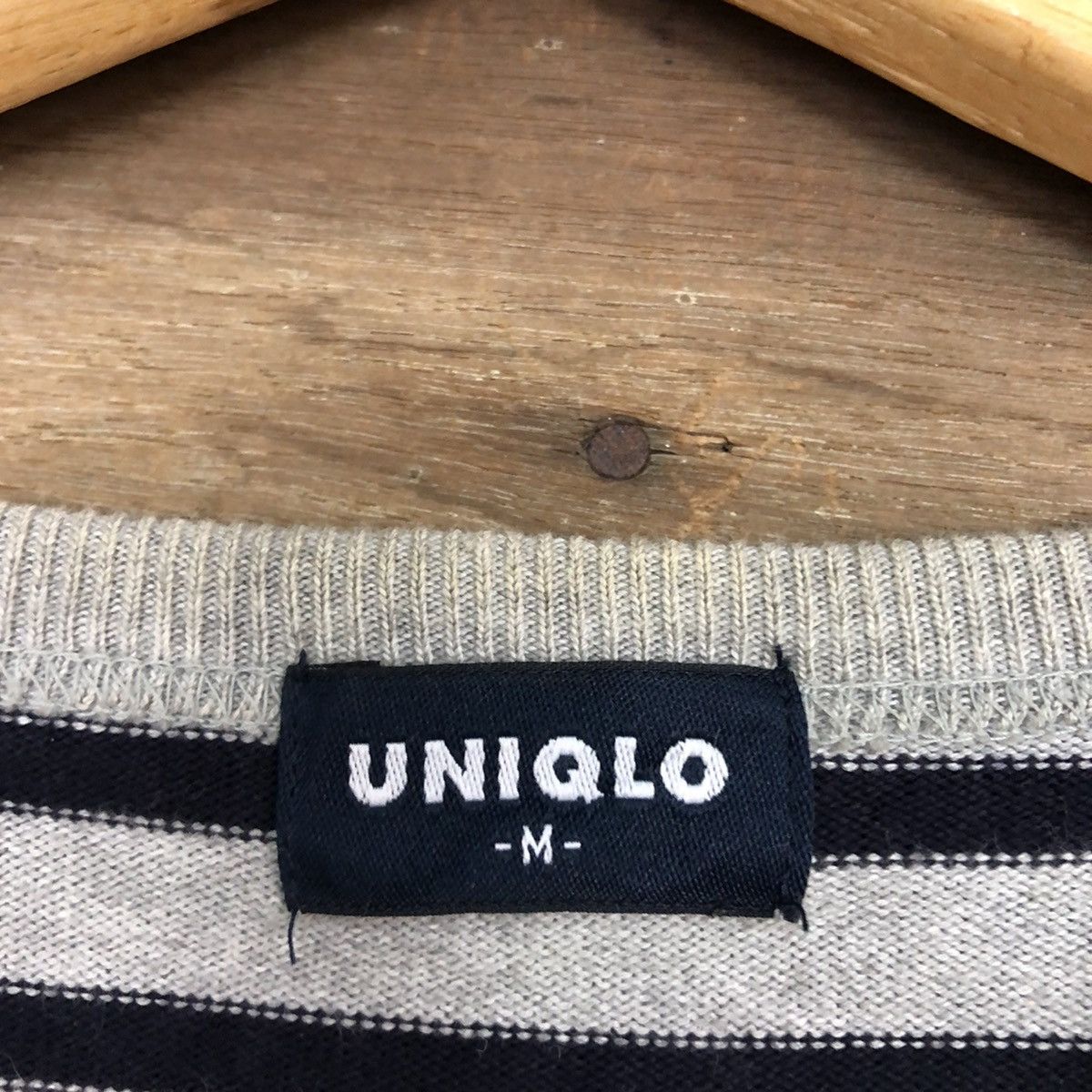 Uniqlo Uniqlo Stripe Black Grey Long vintage kurt cobain #5604 Size US M / EU 48-50 / 2 - 11 Thumbnail