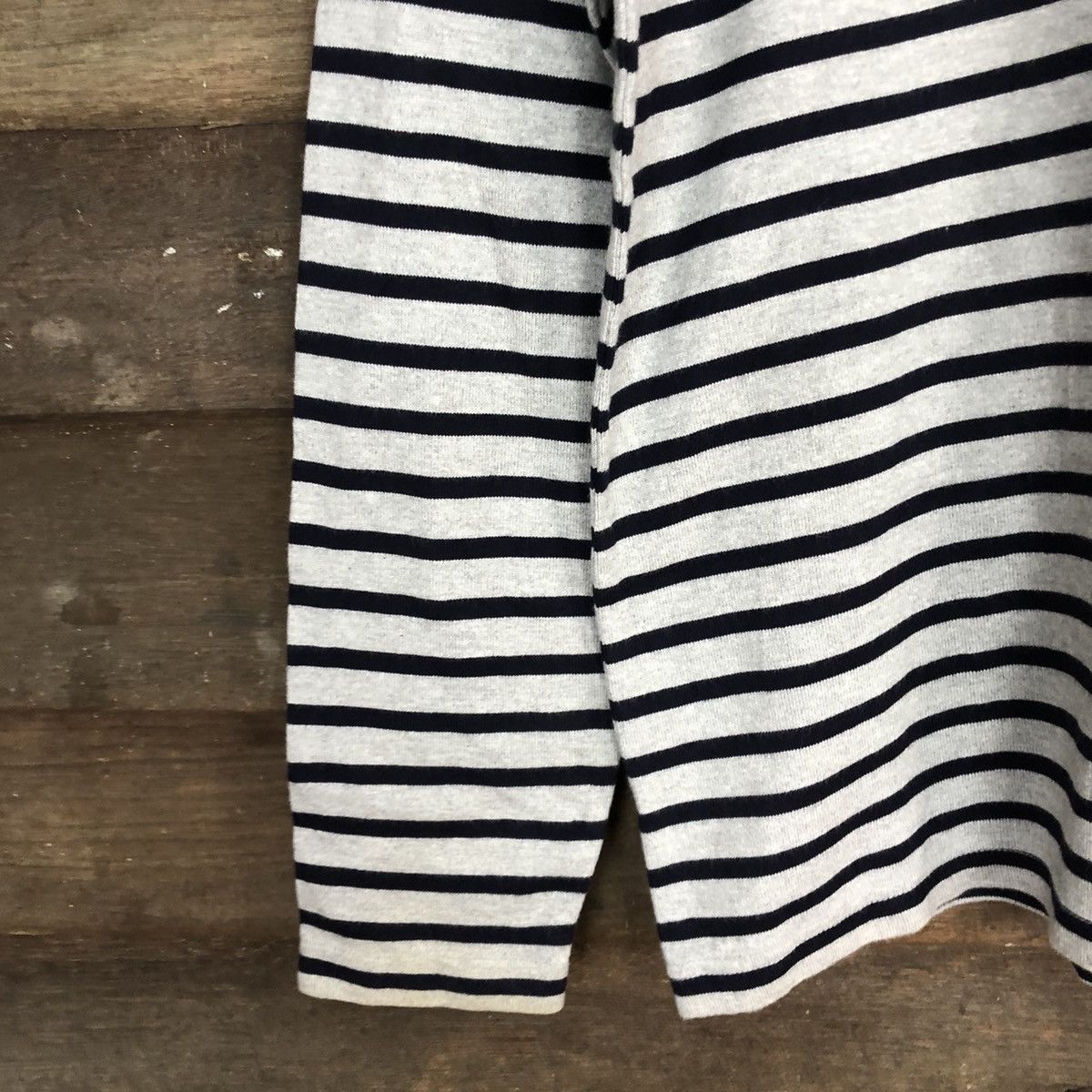 Uniqlo Uniqlo Stripe Black Grey Long vintage kurt cobain #5604 Size US M / EU 48-50 / 2 - 6 Thumbnail