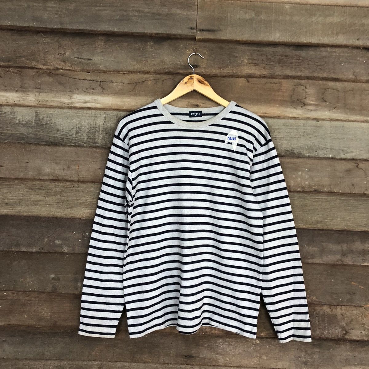 Uniqlo Uniqlo Stripe Black Grey Long vintage kurt cobain #5604 Size US M / EU 48-50 / 2 - 1 Thumbnail