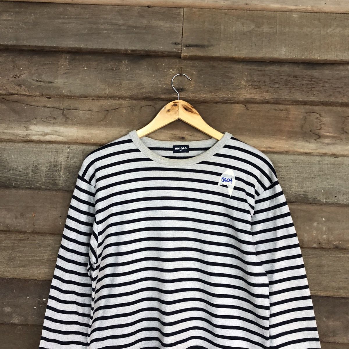 Uniqlo Uniqlo Stripe Black Grey Long vintage kurt cobain #5604 Size US M / EU 48-50 / 2 - 9 Thumbnail
