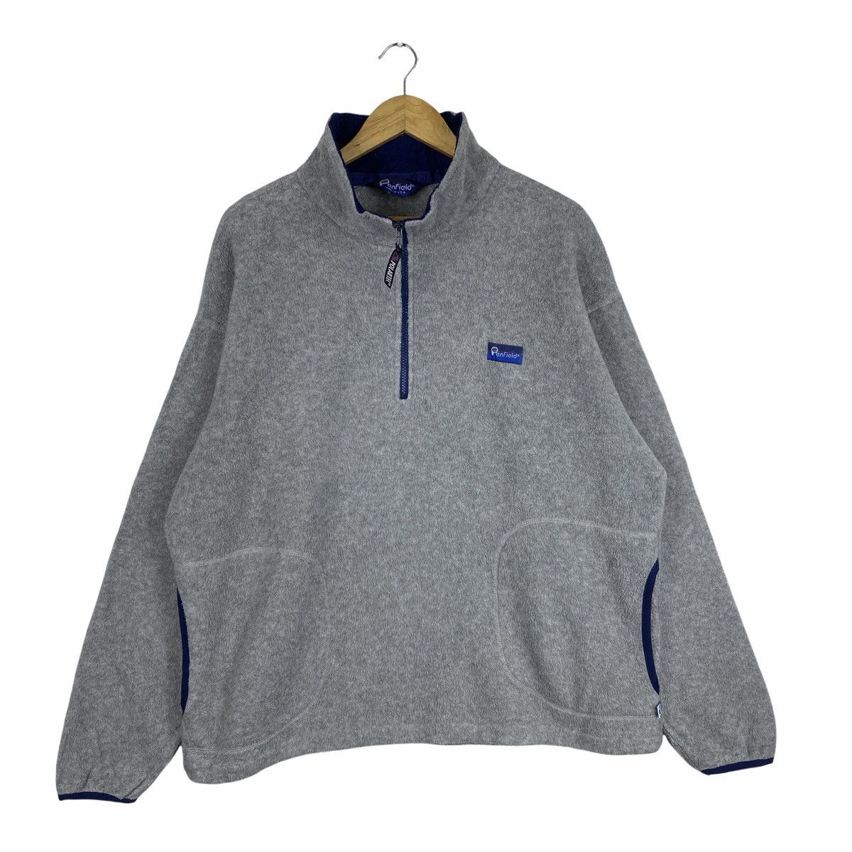 Penfield × Vintage Vintage PENFIELD Small Logo Fleece Half Zipper Sweatshirt Size US L / EU 52-54 / 3 - 1 Thumbnail