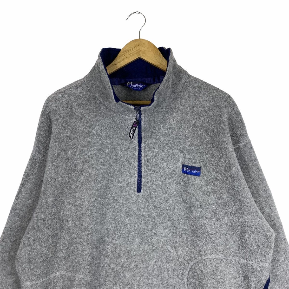 Penfield × Vintage Vintage PENFIELD Small Logo Fleece Half Zipper Sweatshirt Size US L / EU 52-54 / 3 - 4 Thumbnail