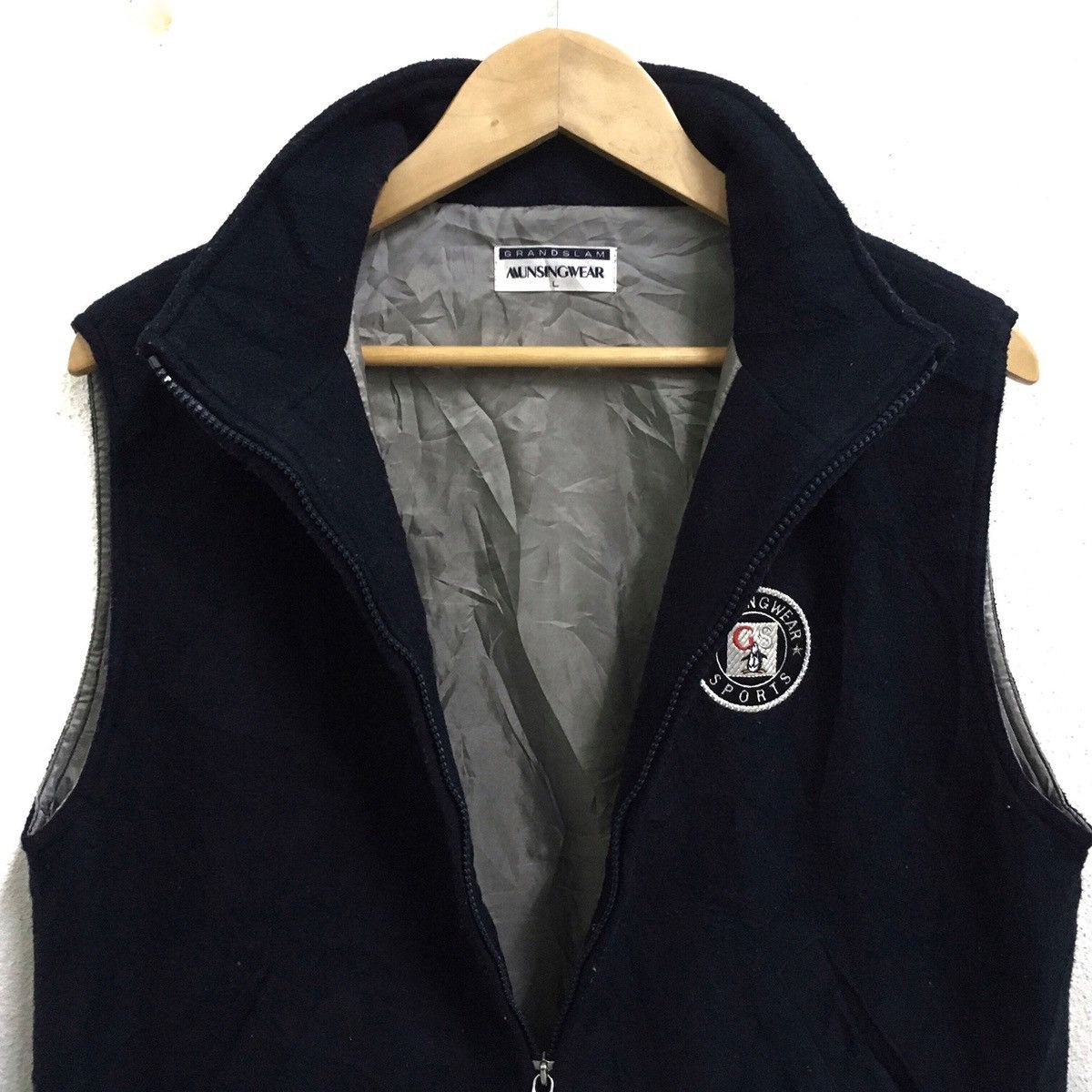 Grand Slam × Vintage VINTAGE GRANDSLAM MUNSINGWEAR BIG LOGO FLEECE TANKS Size US S / EU 44-46 / 1 - 3 Thumbnail