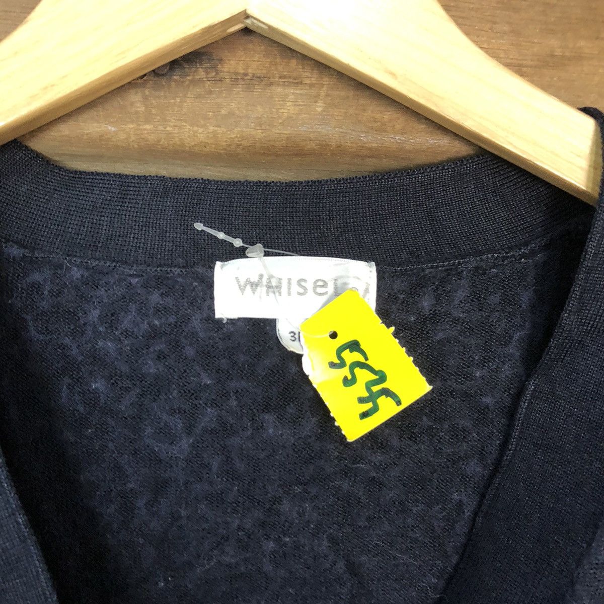 Vintage Whisel Dark Blue vintage Cardigan Knitwear #5535 Size US M / EU 48-50 / 2 - 6 Thumbnail