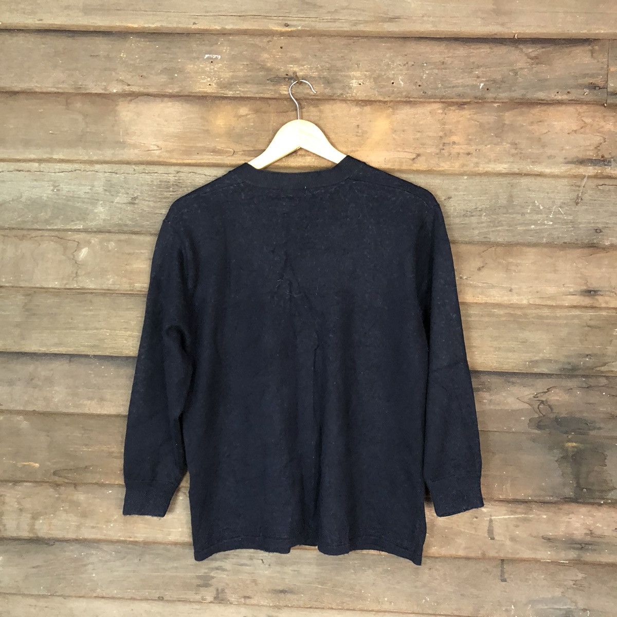 Vintage Whisel Dark Blue vintage Cardigan Knitwear #5535 Size US M / EU 48-50 / 2 - 8 Thumbnail