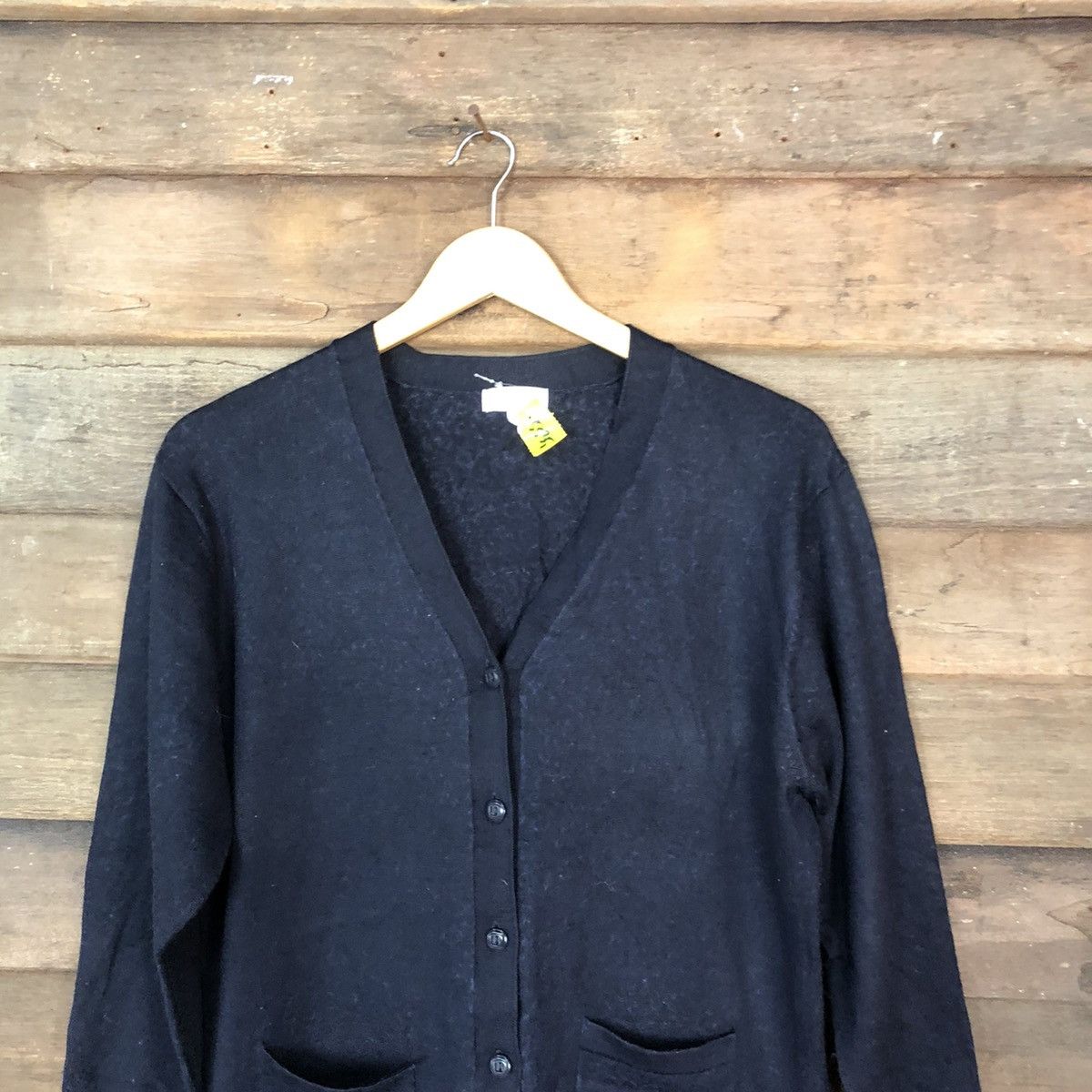 Vintage Whisel Dark Blue vintage Cardigan Knitwear #5535 Size US M / EU 48-50 / 2 - 2 Thumbnail