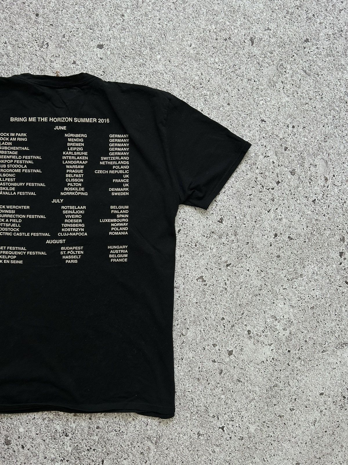 Band Tees × Vintage BRING ME THE HORIZON SUMMER 2016 AMERICAN TOUR T-SHIRT Size US XL / EU 56 / 4 - 6 Thumbnail