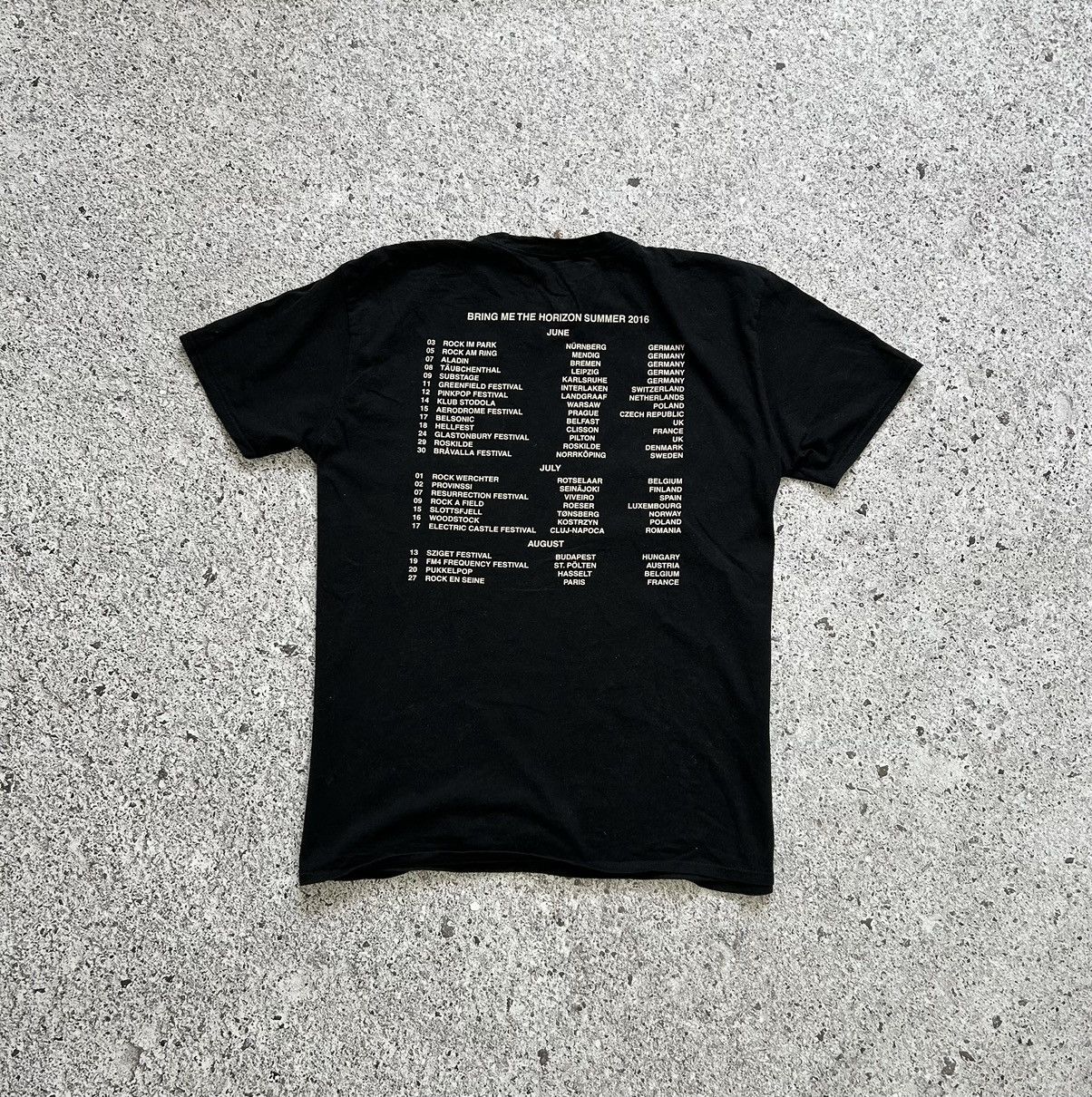 Band Tees × Vintage BRING ME THE HORIZON SUMMER 2016 AMERICAN TOUR T-SHIRT Size US XL / EU 56 / 4 - 4 Thumbnail