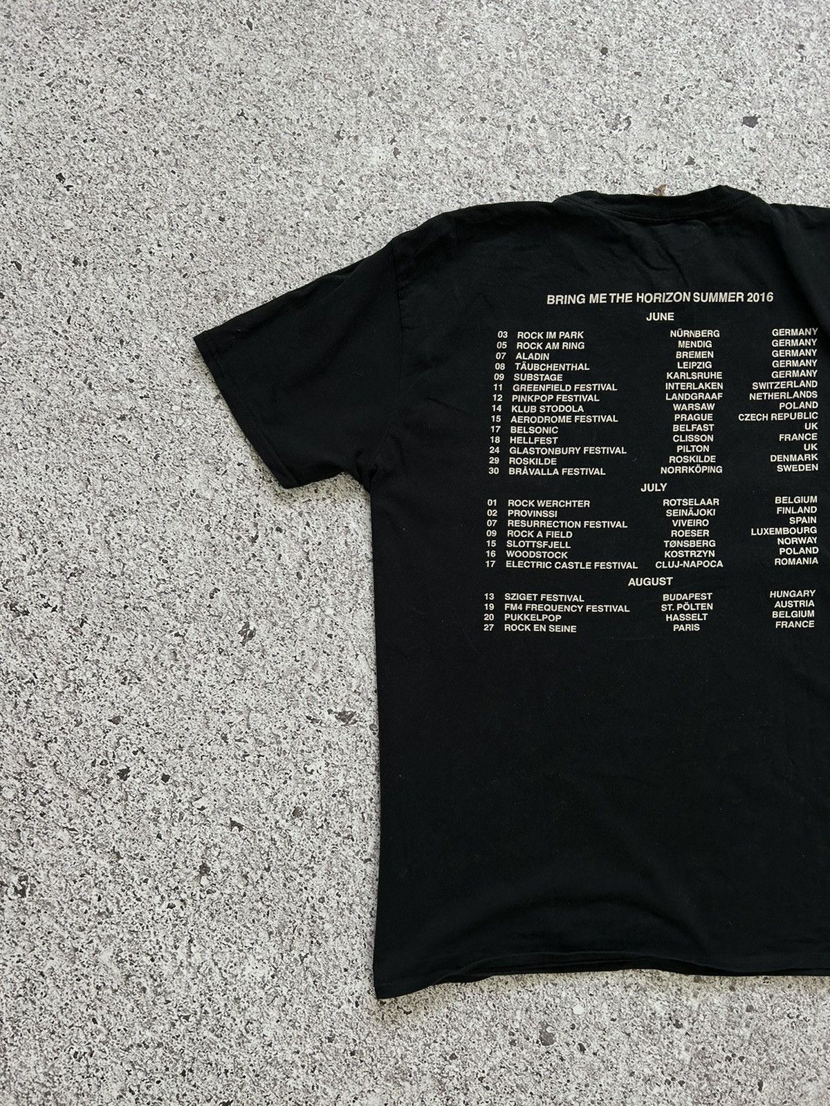 Band Tees × Vintage BRING ME THE HORIZON SUMMER 2016 AMERICAN TOUR T-SHIRT Size US XL / EU 56 / 4 - 5 Thumbnail
