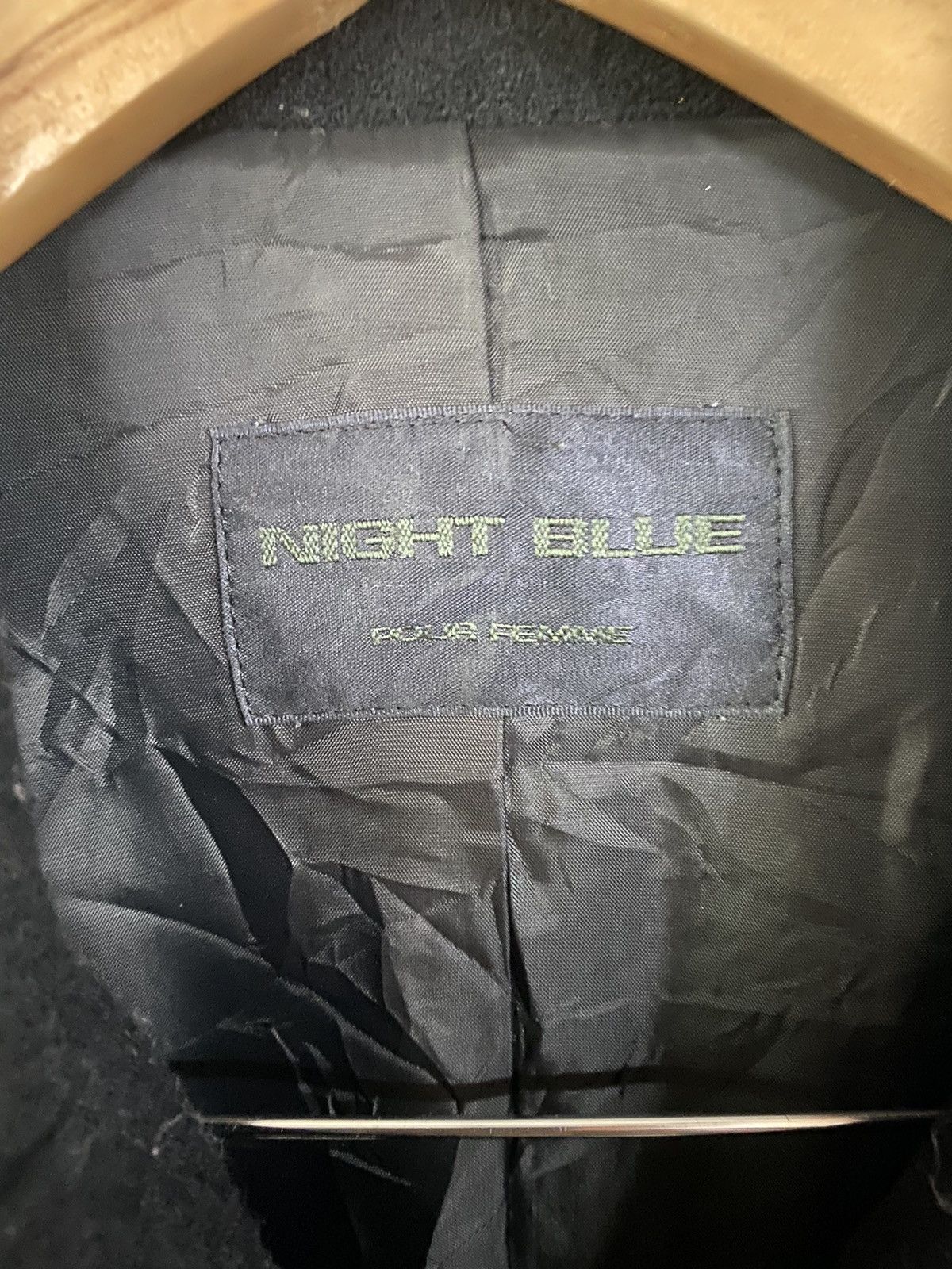 Japanese Brand Night Blue Long & Short Overcoat Jacket 2 in 1 Wool Style Size US M / EU 48-50 / 2 - 6 Thumbnail