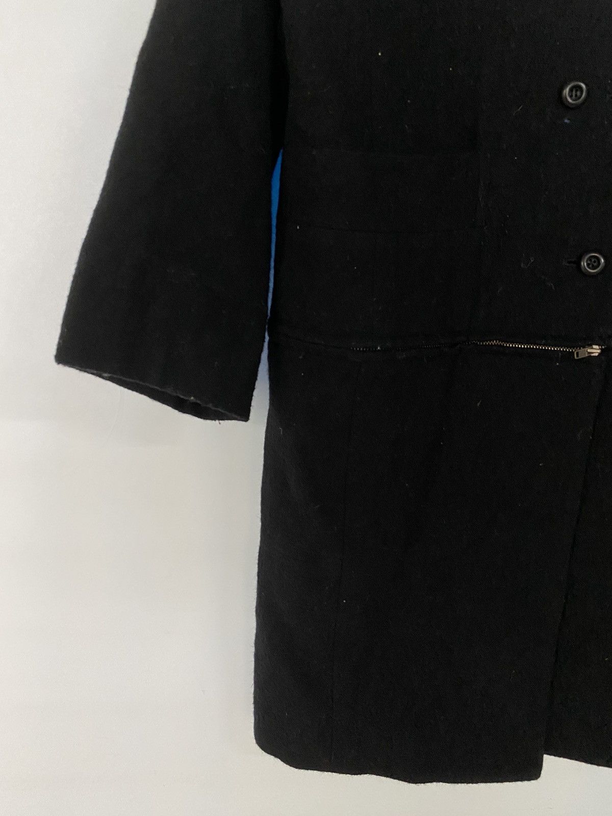 Japanese Brand Night Blue Long & Short Overcoat Jacket 2 in 1 Wool Style Size US M / EU 48-50 / 2 - 3 Thumbnail