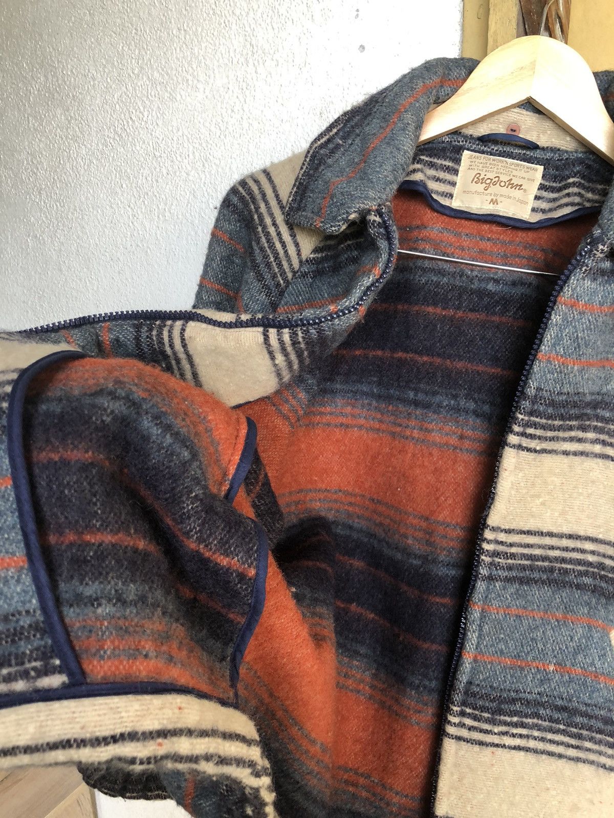 Big John Rare❗️Vintage Big John Native Strips Wool Jackets Size US M / EU 48-50 / 2 - 17 Thumbnail