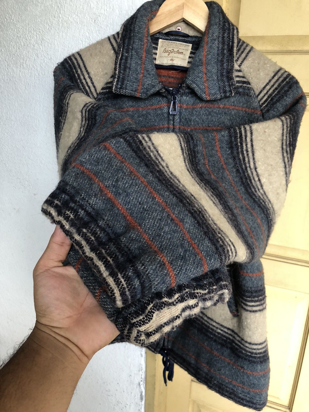 Big John Rare❗️Vintage Big John Native Strips Wool Jackets Size US M / EU 48-50 / 2 - 10 Thumbnail