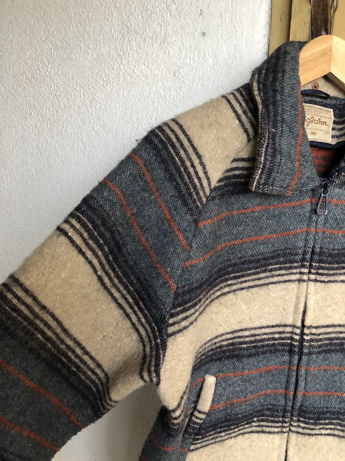 Big John Rare❗️Vintage Big John Native Strips Wool Jackets Size US M / EU 48-50 / 2 - 7 Thumbnail