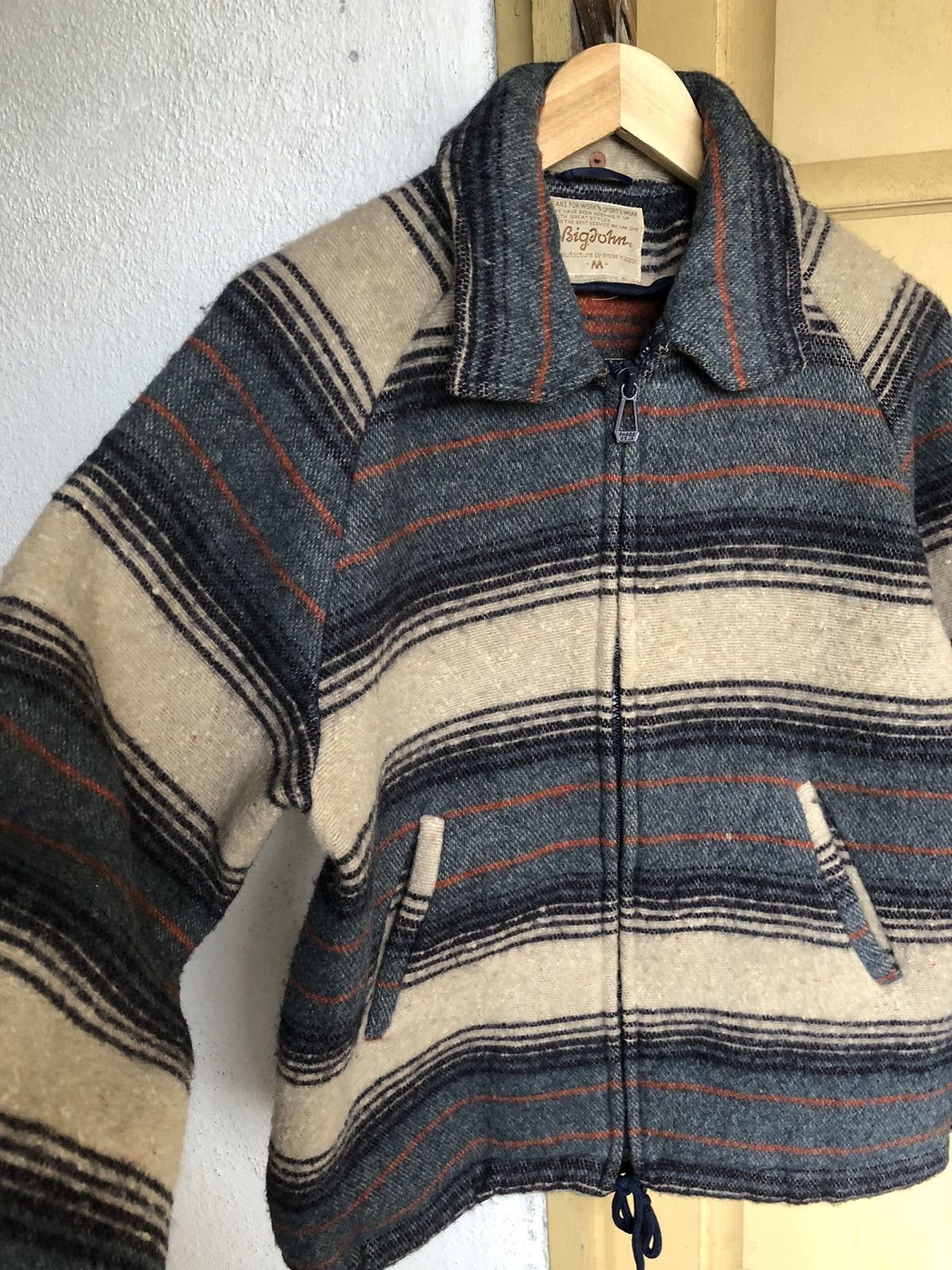 Big John Rare❗️Vintage Big John Native Strips Wool Jackets Size US M / EU 48-50 / 2 - 8 Thumbnail