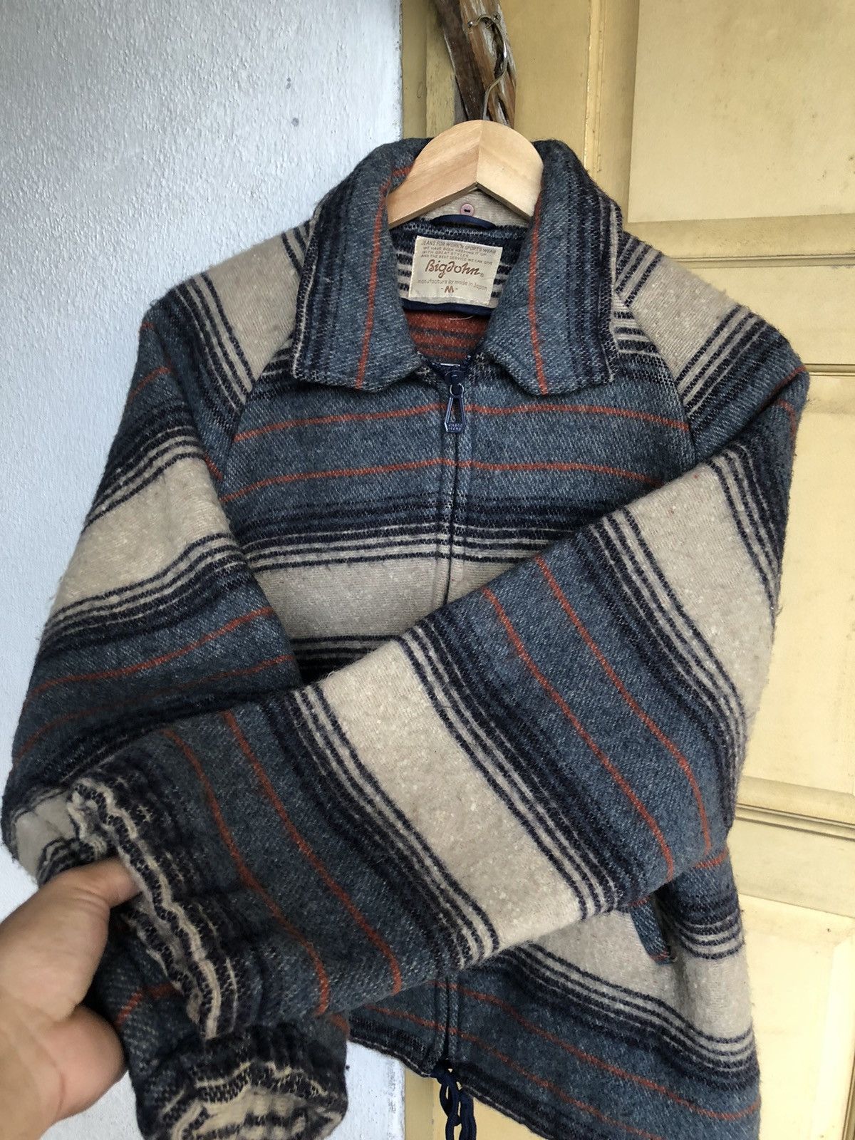 Big John Rare❗️Vintage Big John Native Strips Wool Jackets Size US M / EU 48-50 / 2 - 11 Thumbnail