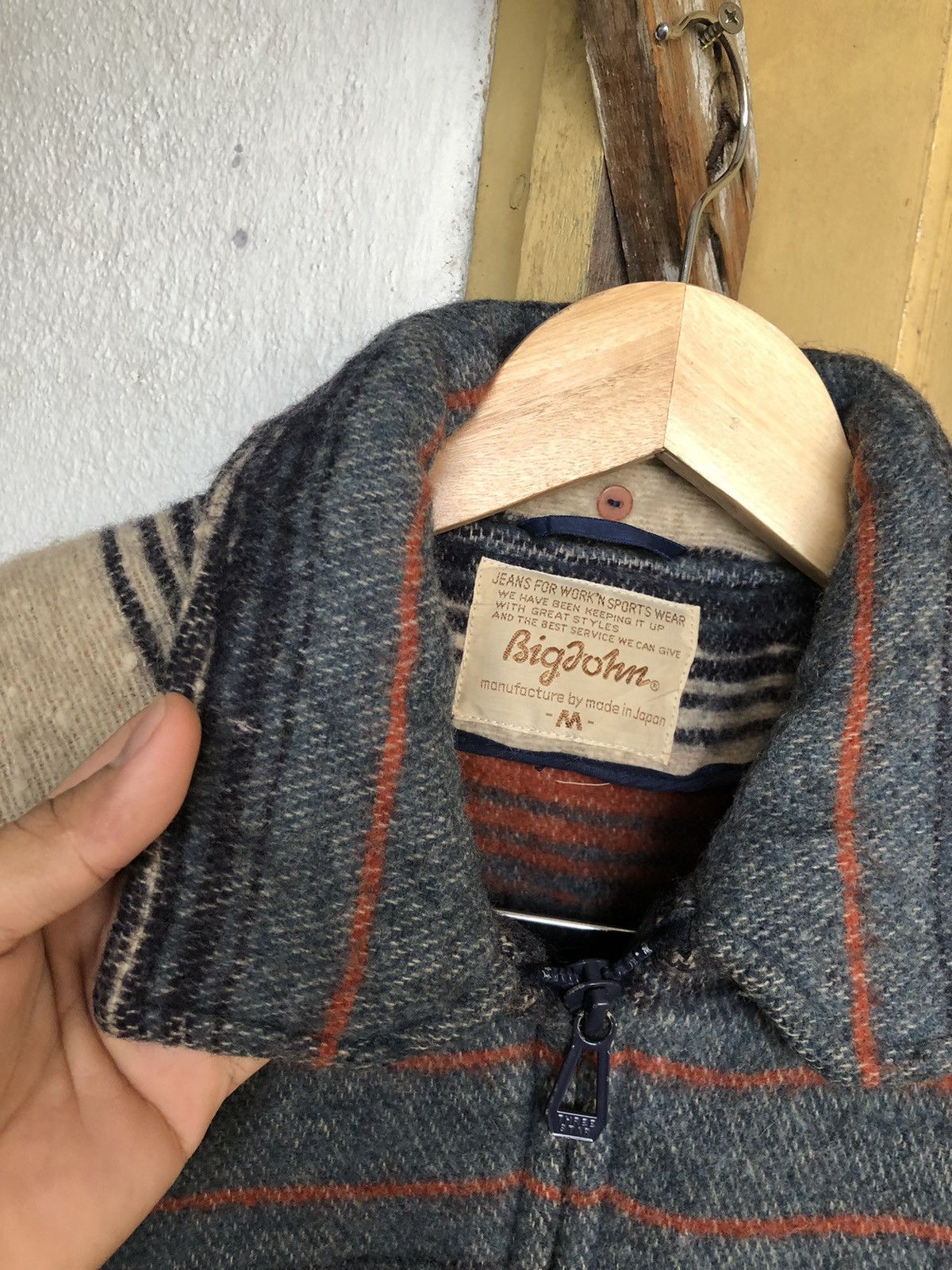 Big John Rare❗️Vintage Big John Native Strips Wool Jackets Size US M / EU 48-50 / 2 - 4 Thumbnail