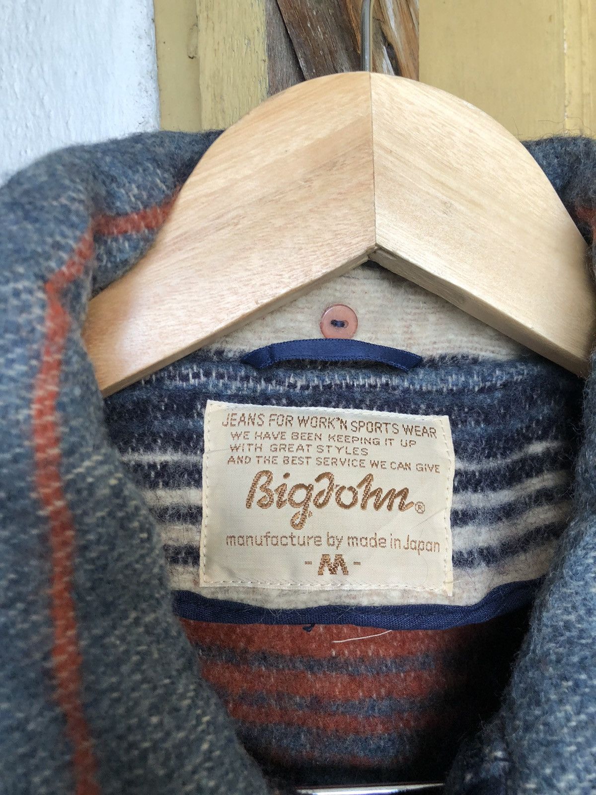 Big John Rare❗️Vintage Big John Native Strips Wool Jackets Size US M / EU 48-50 / 2 - 3 Thumbnail