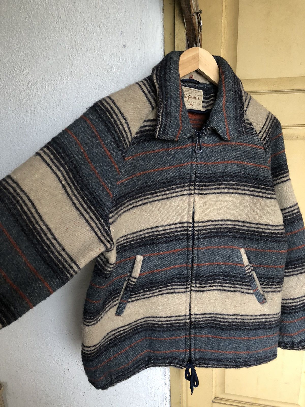 Big John Rare❗️Vintage Big John Native Strips Wool Jackets Size US M / EU 48-50 / 2 - 9 Thumbnail