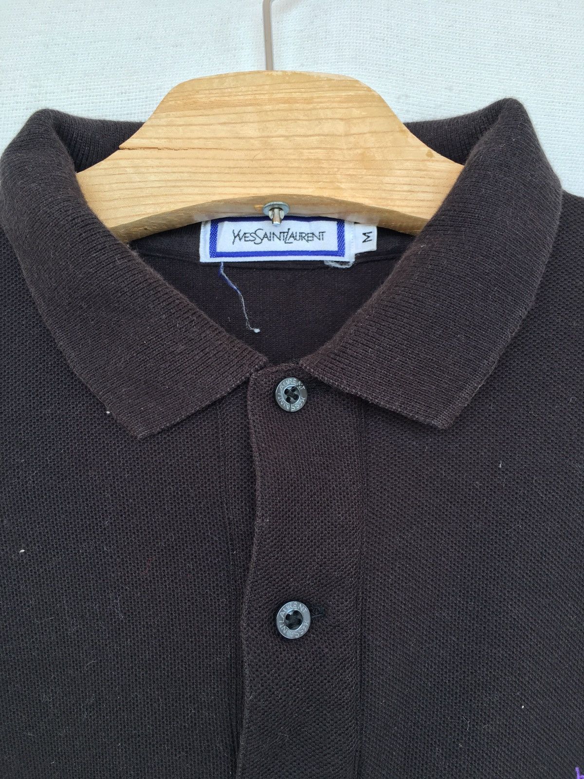 Yves Saint Laurent ysl longsleeve polo Size US M / EU 48-50 / 2 - 2 Thumbnail