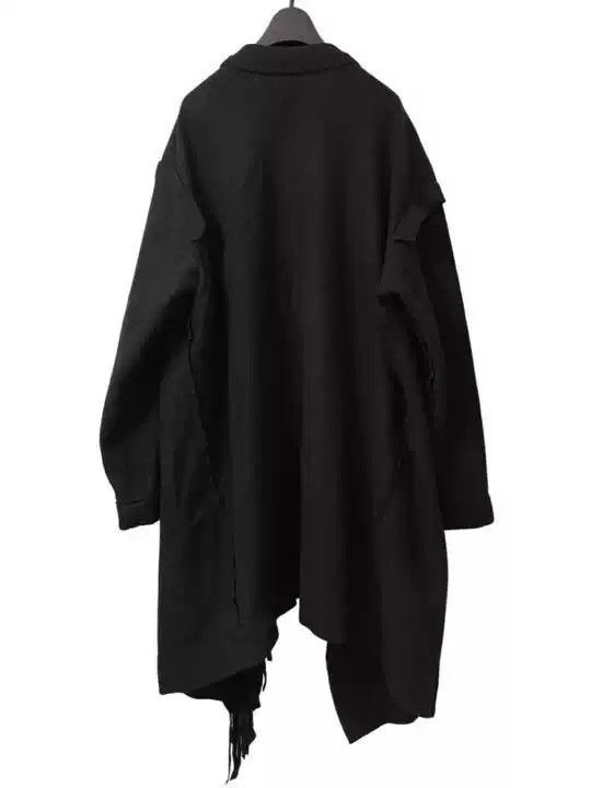 Yohji Yamamoto Yohji Yamamoto Tassel Collar Coat Size US M / EU 48-50 / 2 - 2 Thumbnail