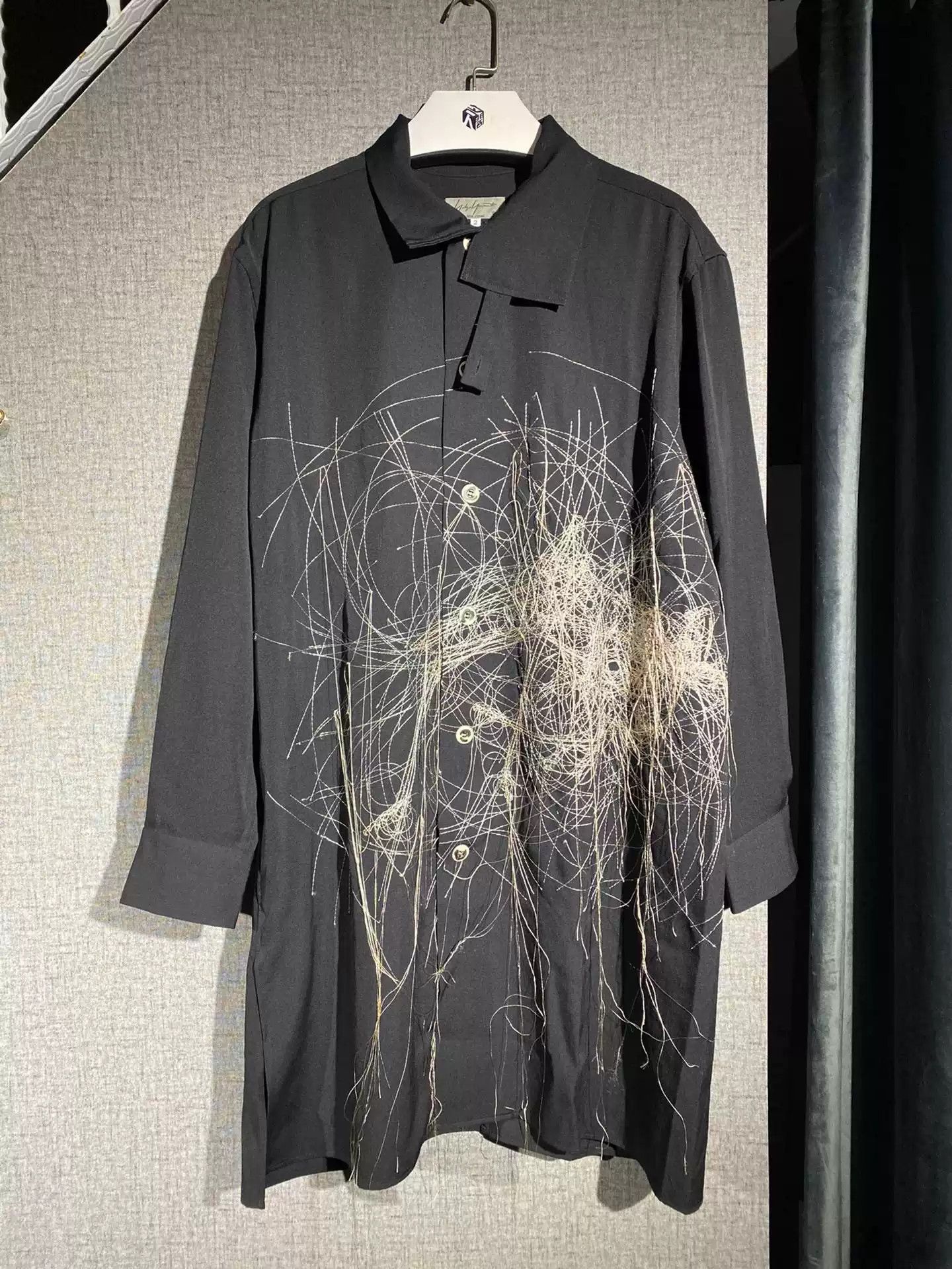 Yohji Yamamoto Yohji Yamamoto Patterned Tassel Shirt Size US M / EU 48-50 / 2 - 1 Thumbnail