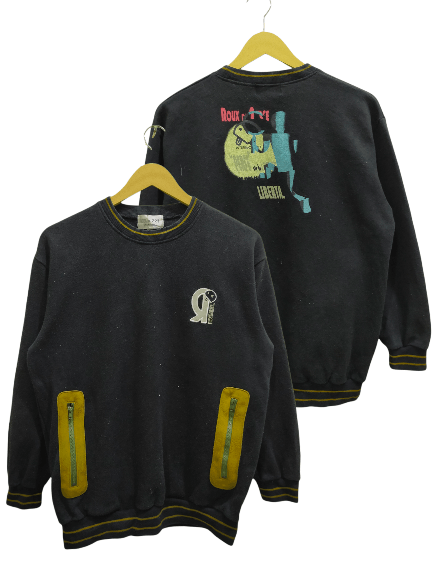 Other Vintage Roux Di Peree Internazionale Liberta Sweatshirt Size US L / EU 52-54 / 3 - 1 Thumbnail