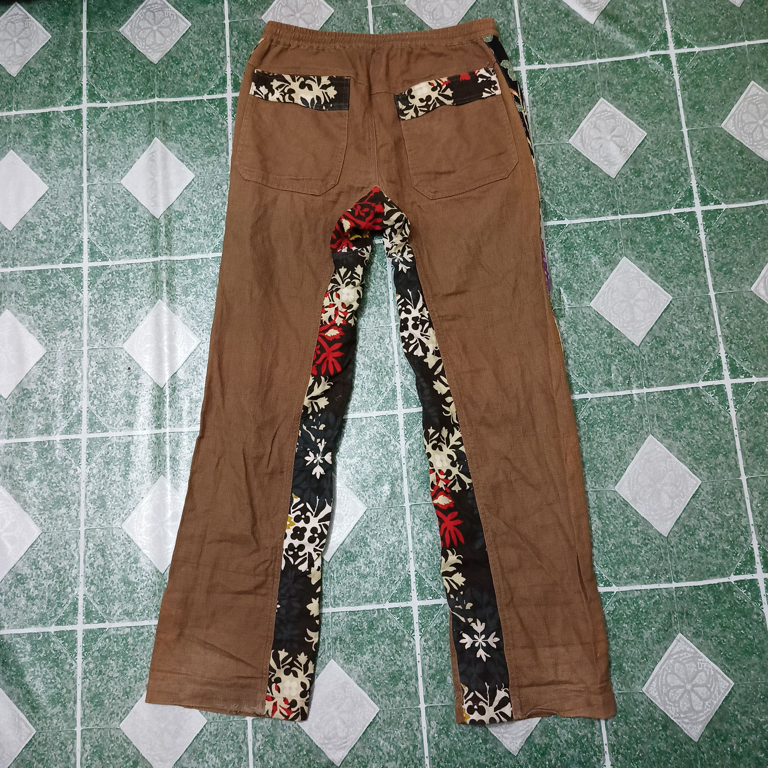 Japanese Brand × Vintage Rare design Japanese Gemstone Relax Pants Flower Sidetape Size US 30 / EU 46 - 6 Thumbnail