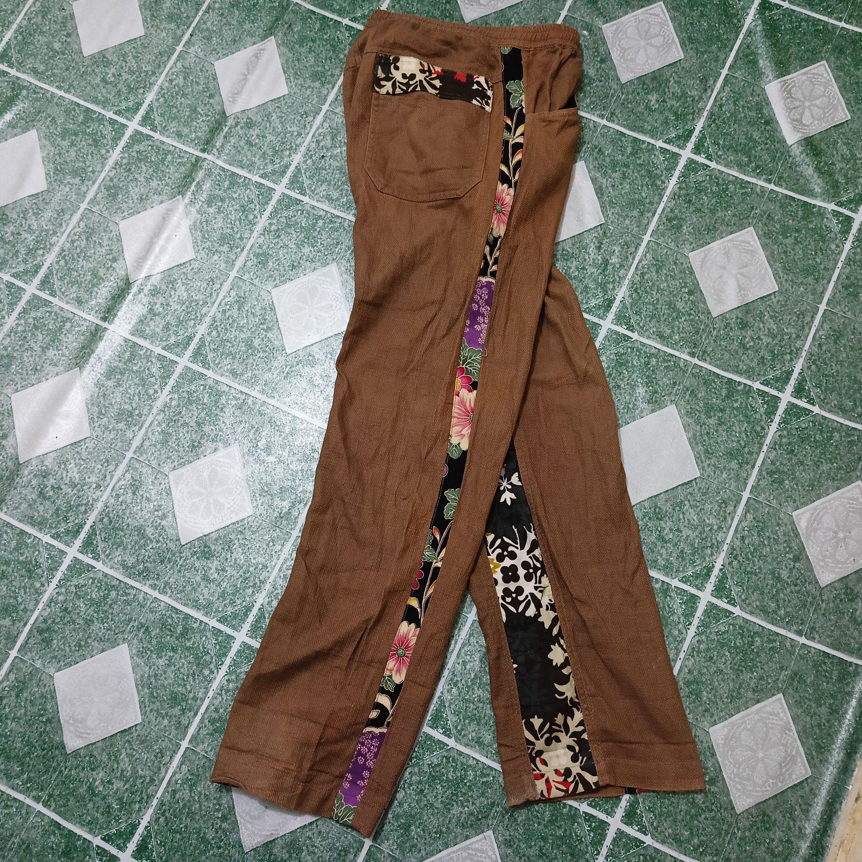 Japanese Brand × Vintage Rare design Japanese Gemstone Relax Pants Flower Sidetape Size US 30 / EU 46 - 10 Thumbnail