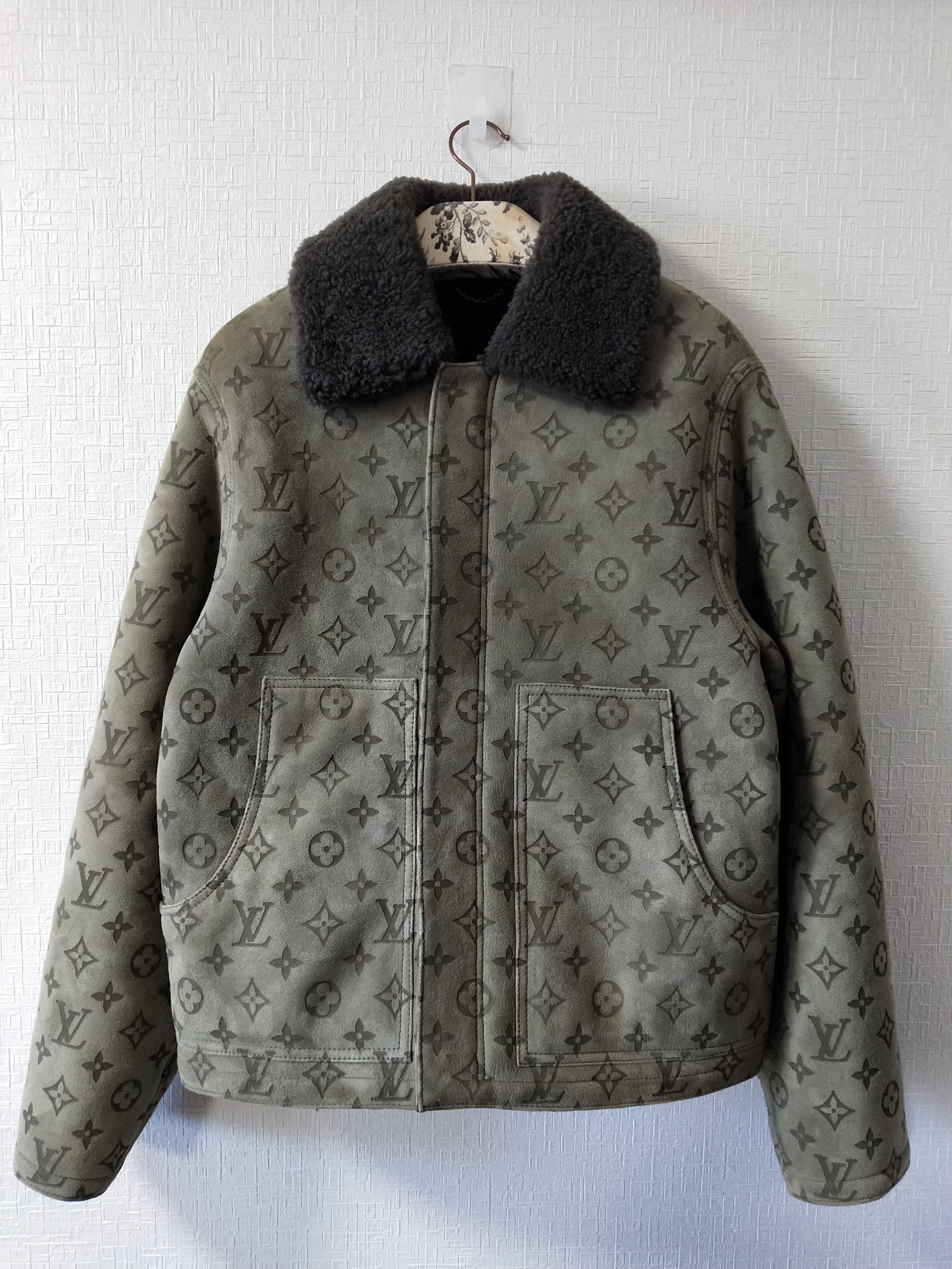 Louis Vuitton White 'LVSE Monogram' Quilted Jacket