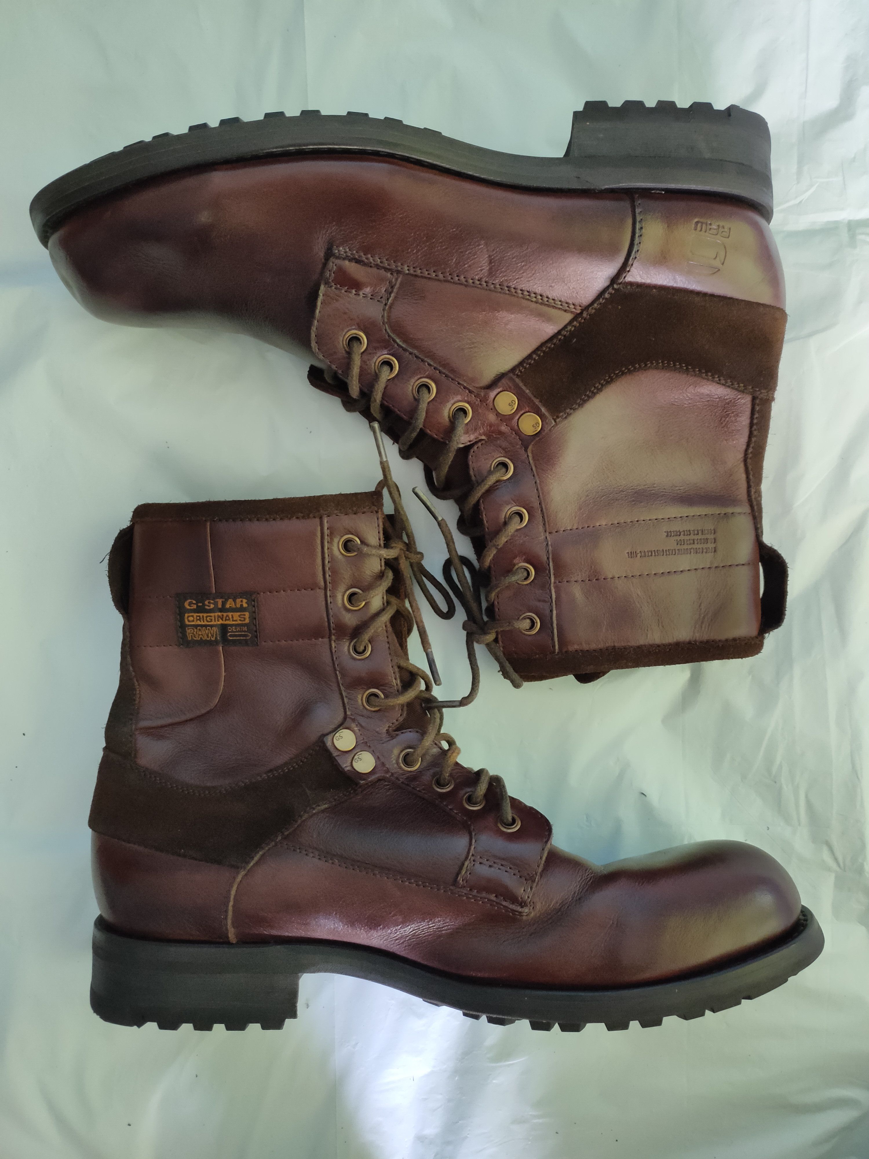 image of G Star Raw Cargo Service Boots in Dark Brown, Men's (Size 10)