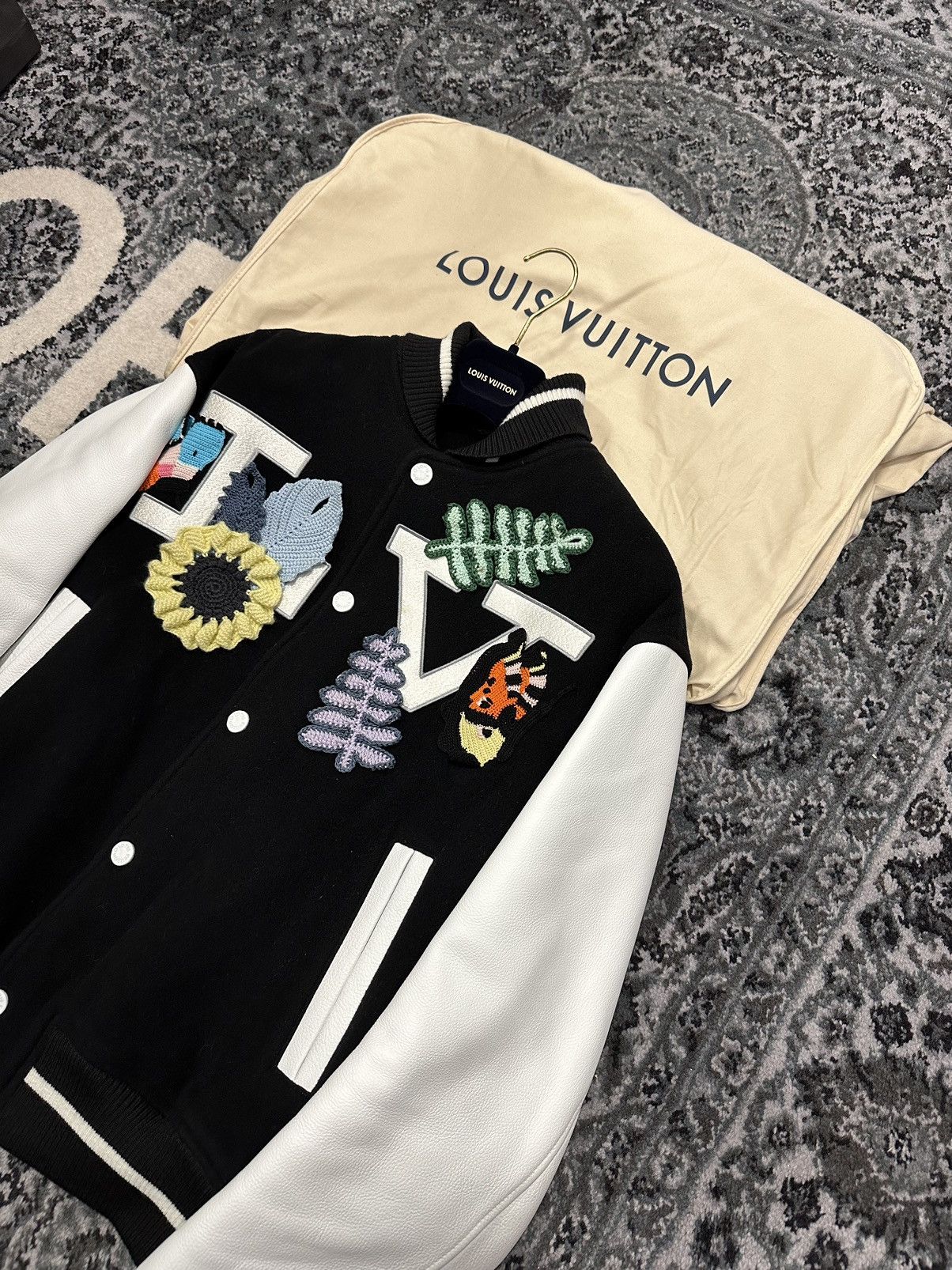 Louis Vuitton 2020 Crochet Varsity Varsity Jacket - Black Outerwear,  Clothing - LOU772677