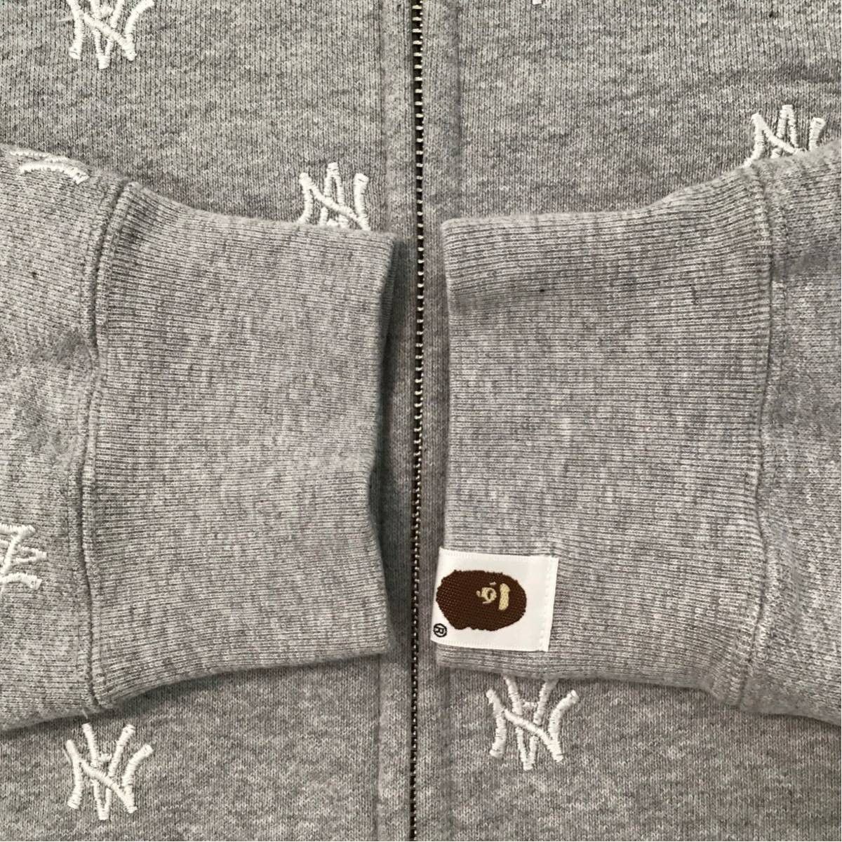 Bape × Neighborhood BAPE × NEIGHBORHOOD LOGO Full zip hoodie Gray Size US L / EU 52-54 / 3 - 4 Thumbnail