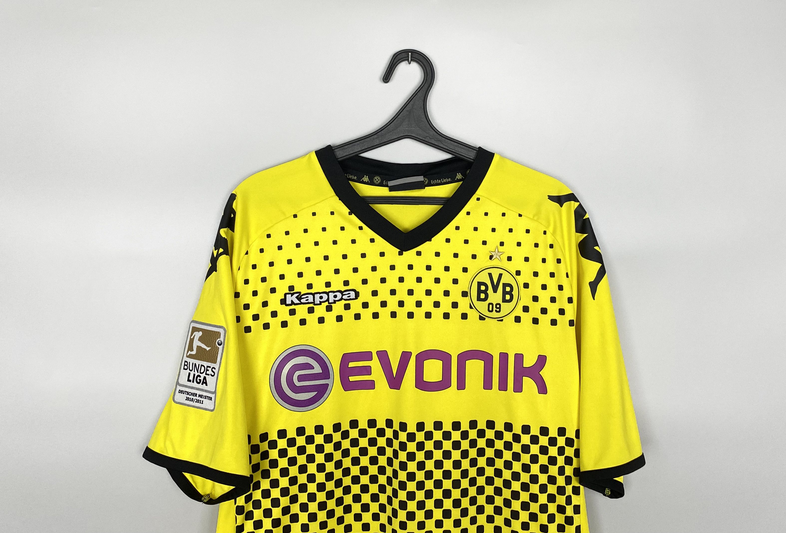 Kappa Bender Borussia Dortmund 2010 2011 Home Football Jersey Size US XXL / EU 58 / 5 - 5 Thumbnail