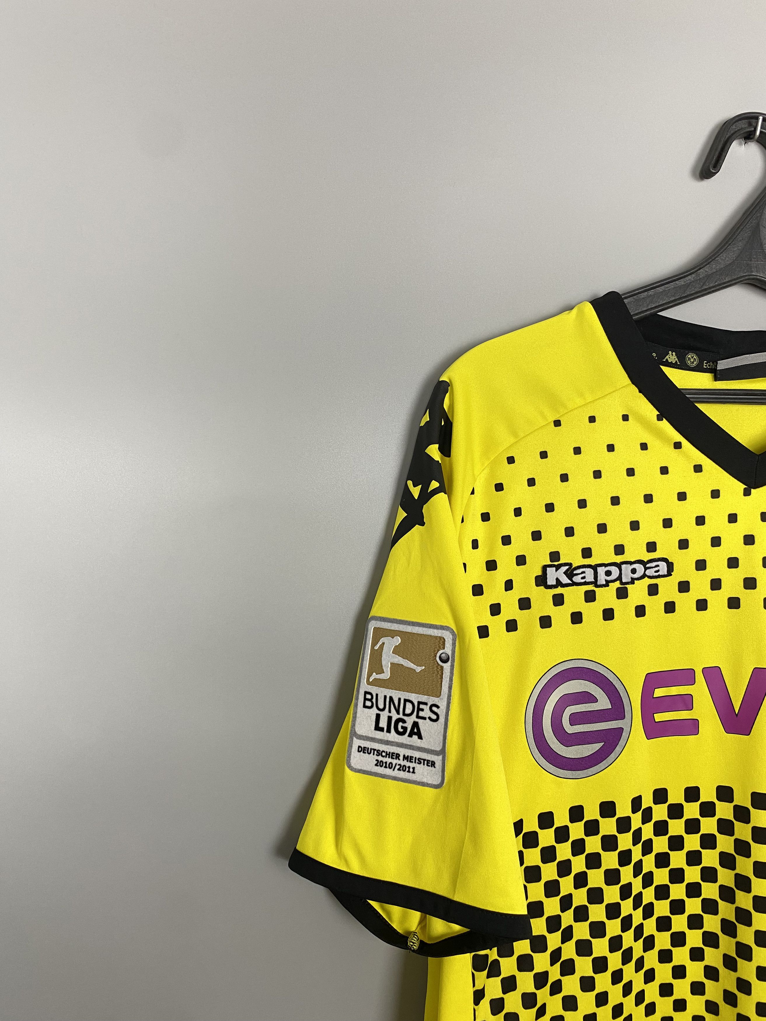 Kappa Bender Borussia Dortmund 2010 2011 Home Football Jersey Size US XXL / EU 58 / 5 - 6 Thumbnail