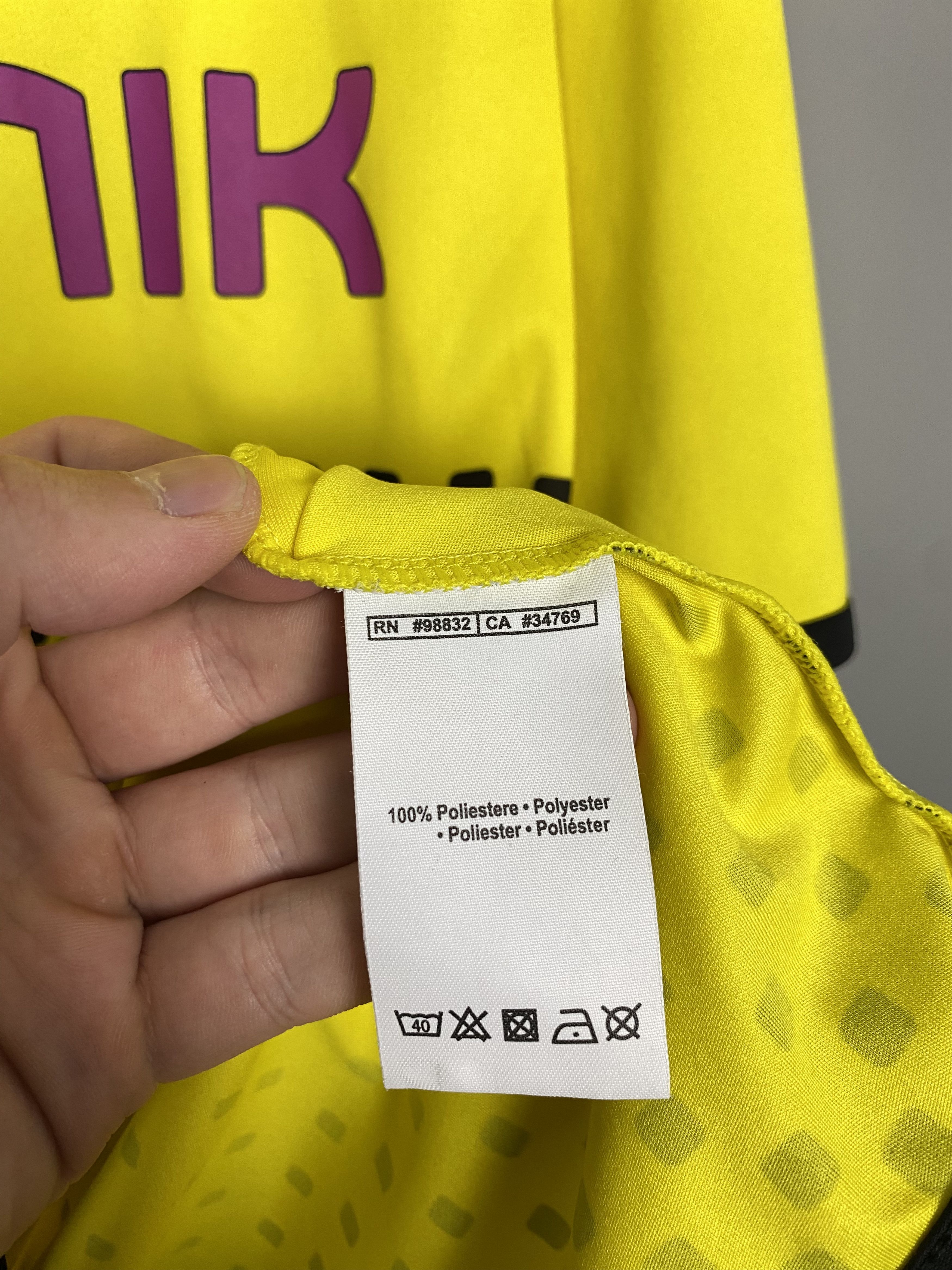 Kappa Bender Borussia Dortmund 2010 2011 Home Football Jersey Size US XXL / EU 58 / 5 - 9 Thumbnail