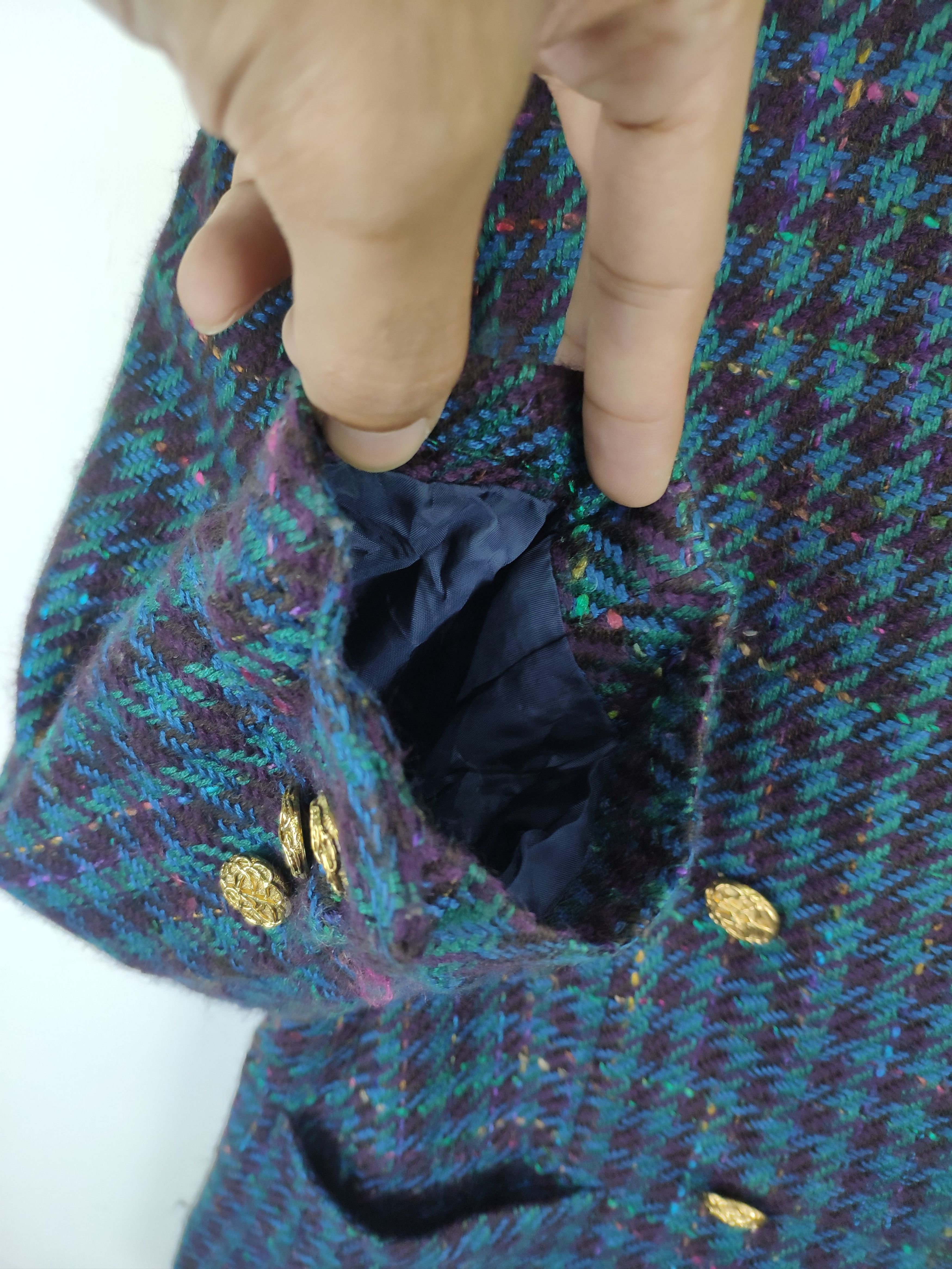 Designer × Japanese Brand Vintage Wool Double Breasted Coat by Lebe Tokyo Style Size M / US 6-8 / IT 42-44 - 9 Thumbnail